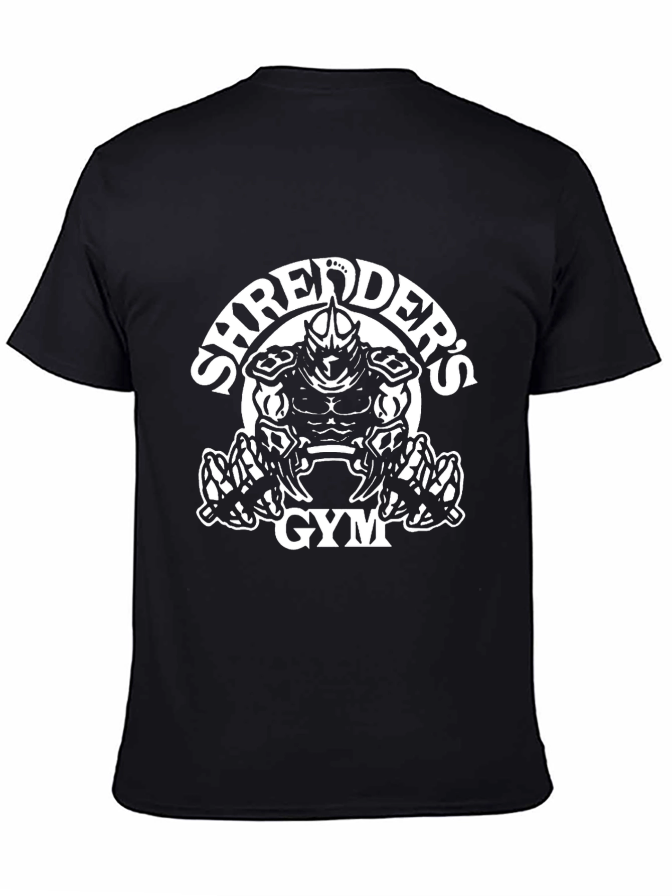 Shredders Gym Graphic T-Shirt - Black Cotton