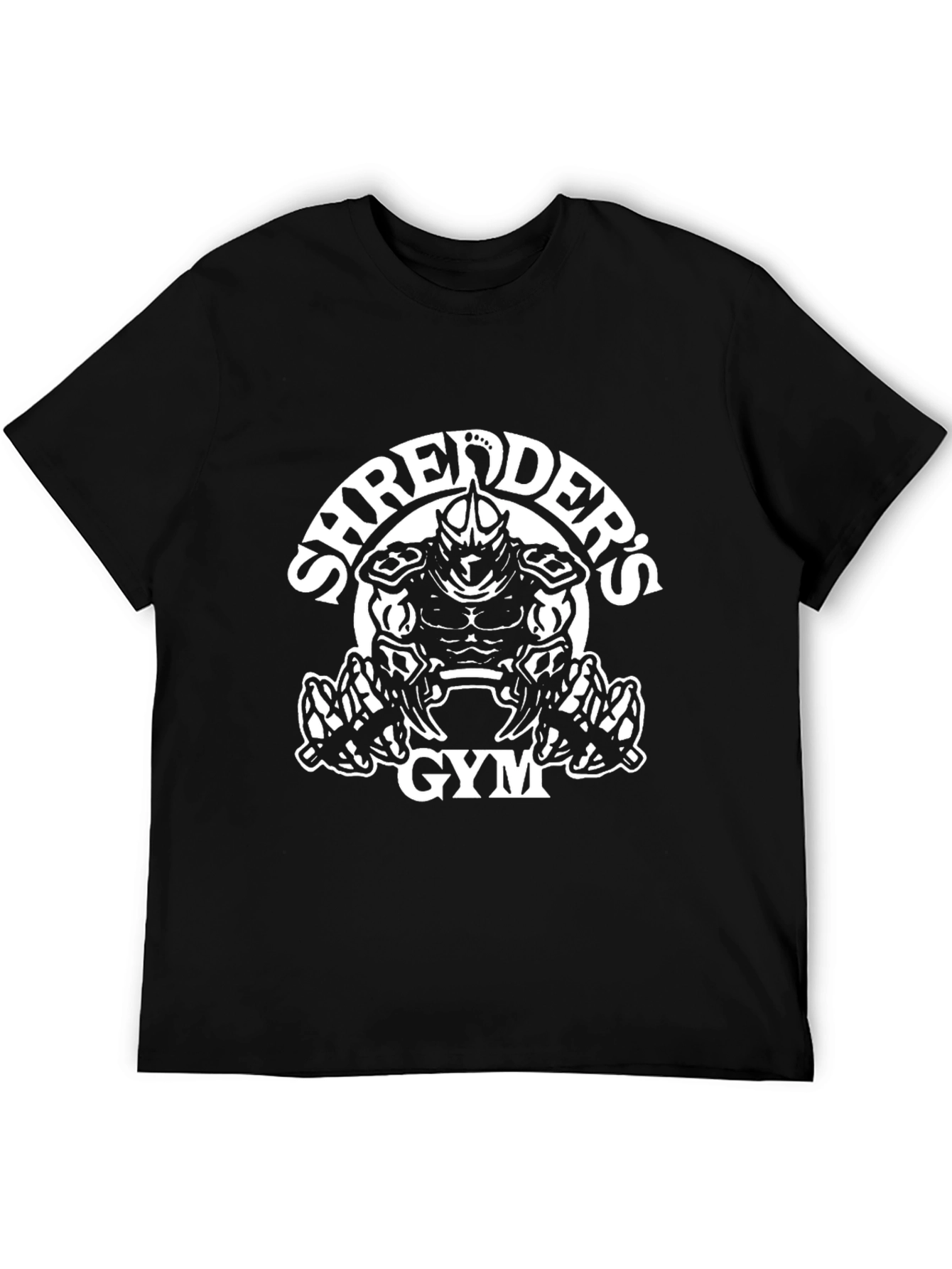 Shredders Gym Graphic T-Shirt - Black Cotton