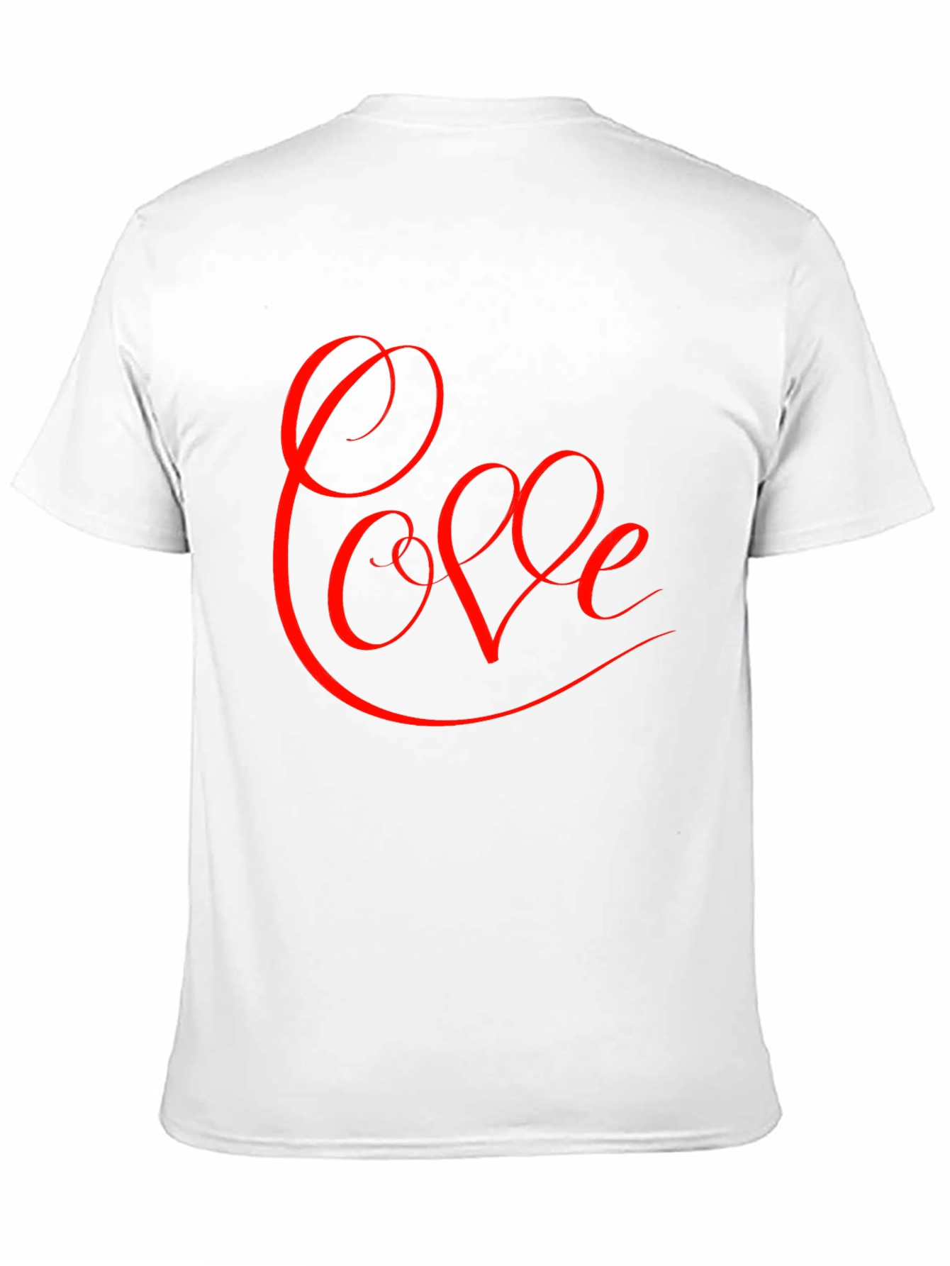 Love Script Graphic Tee - Black Cotton Blend