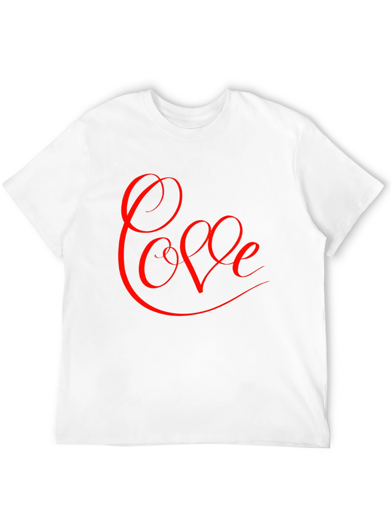 Love Script Graphic Tee - Black Cotton Blend