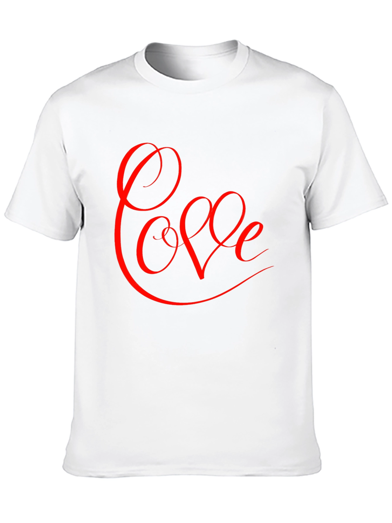 Love Script Graphic Tee - Black Cotton Blend