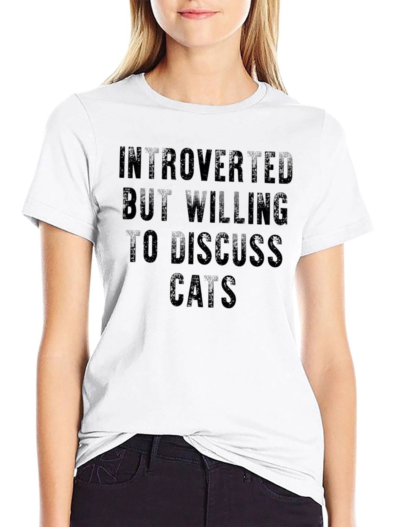 Introverted Cat Lover T-Shirt - Funny Cat Tee