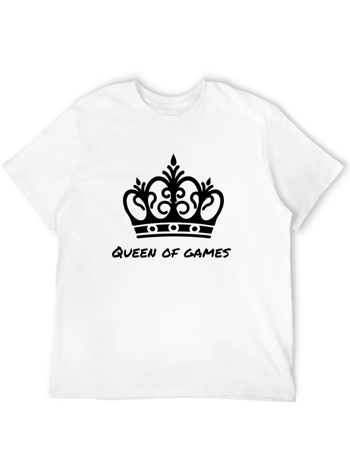 Queen of Games Black Graphic Tee