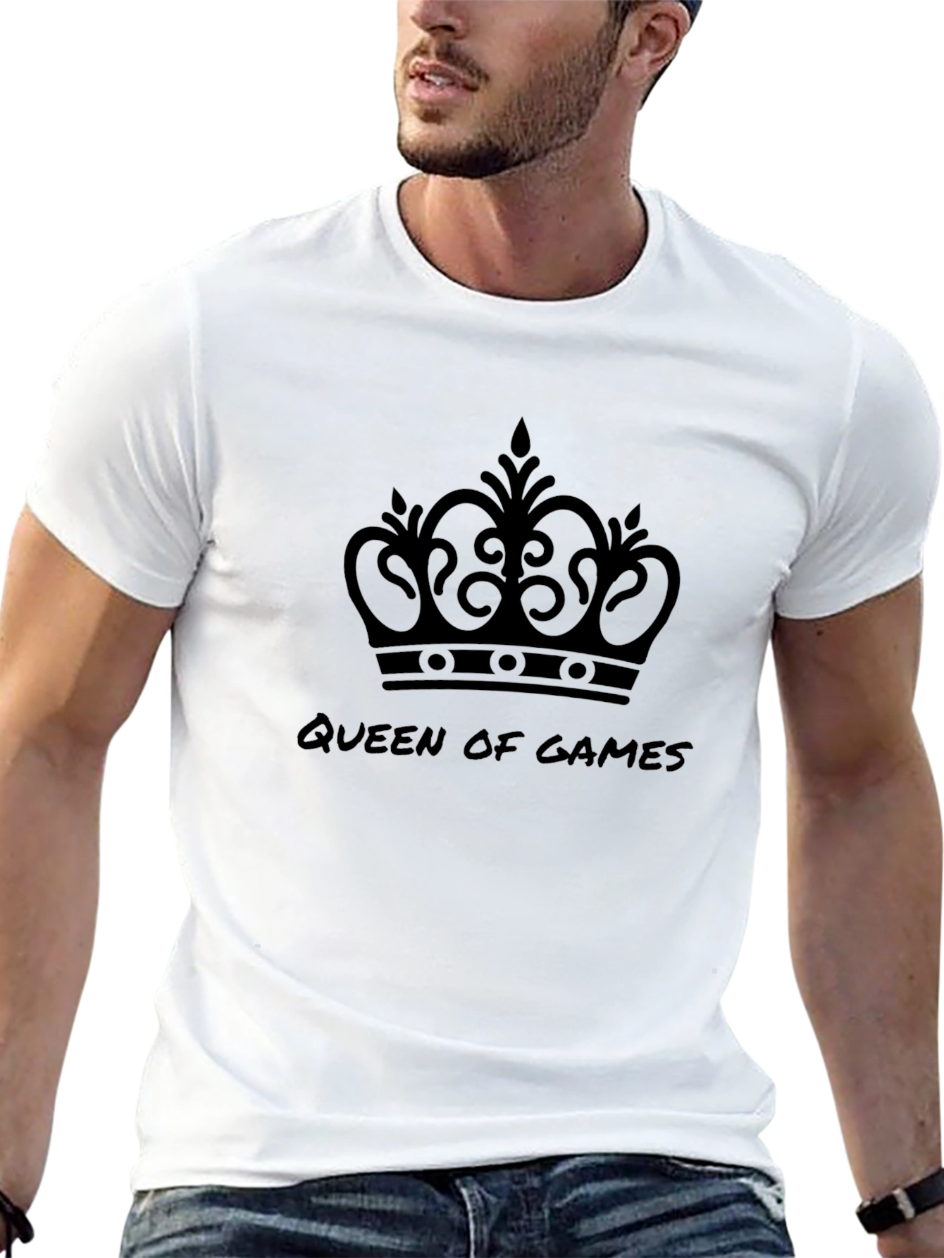 Queen of Games Black Graphic Tee