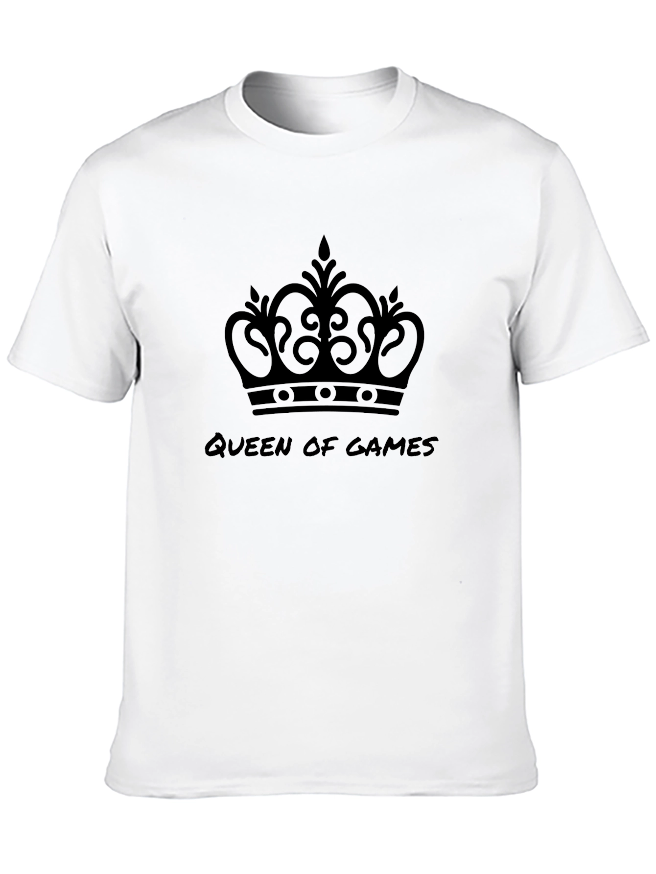 Queen of Games Black Graphic Tee