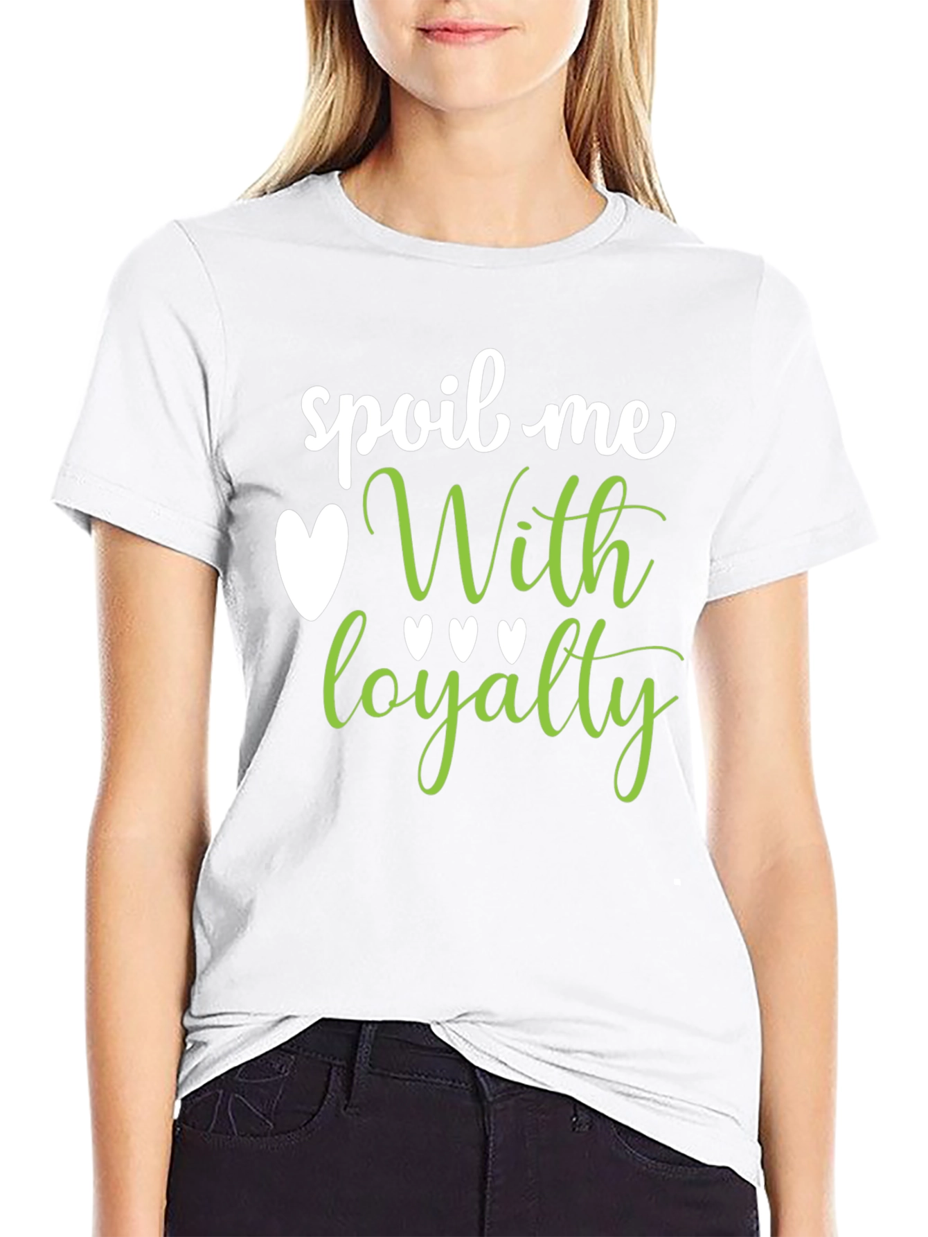 Spoil Me With Loyalty Graphic Tee - Black