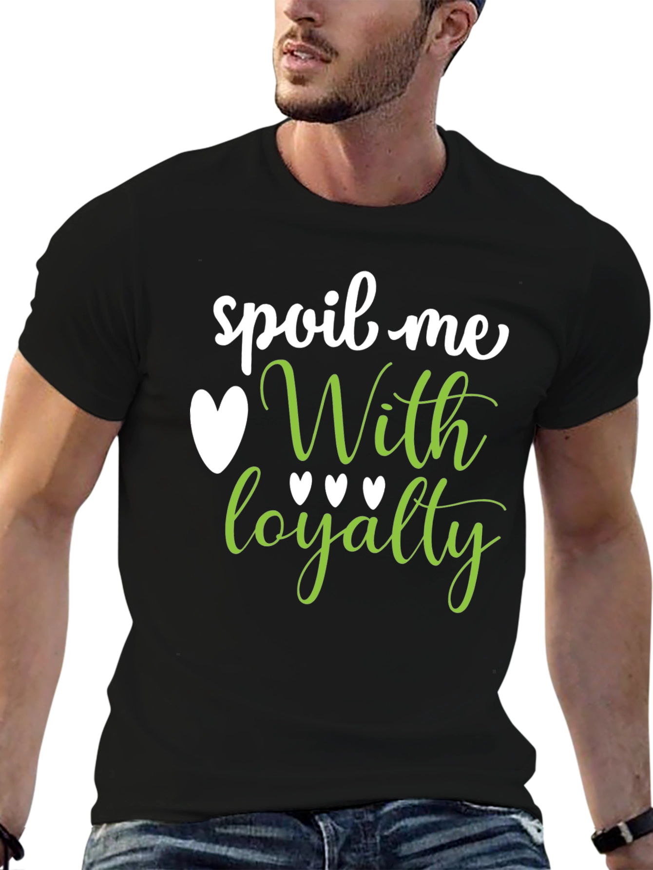 Spoil Me With Loyalty Graphic Tee - Black