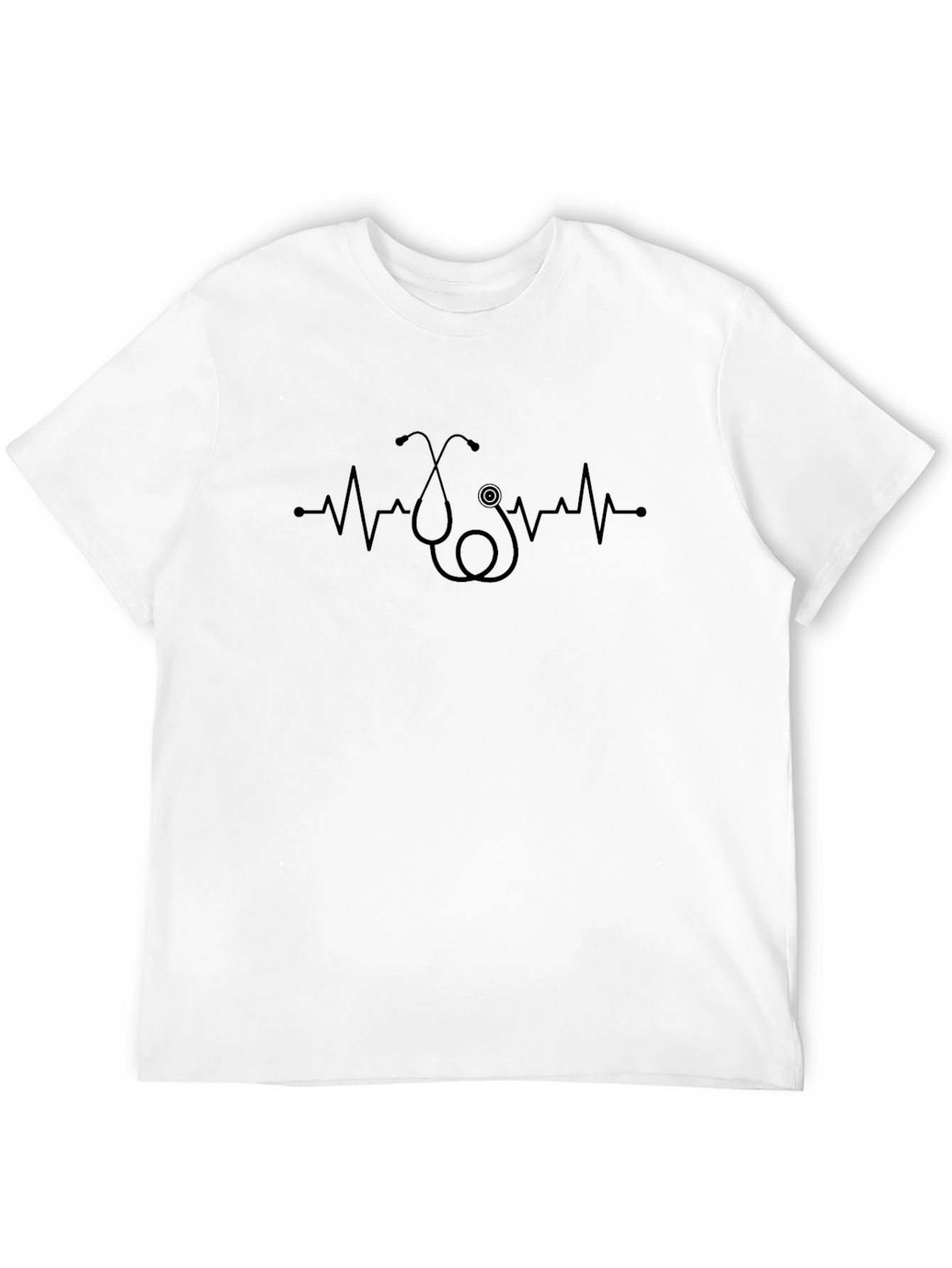 Stethoscope Heartbeat Graphic Tee - Medical Apparel