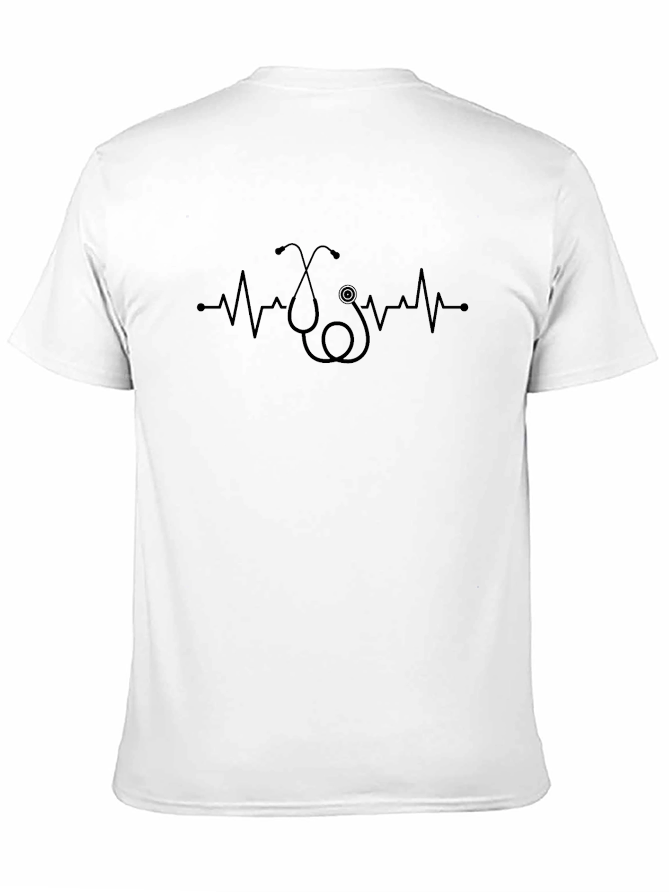 Stethoscope Heartbeat Graphic Tee - Medical Apparel