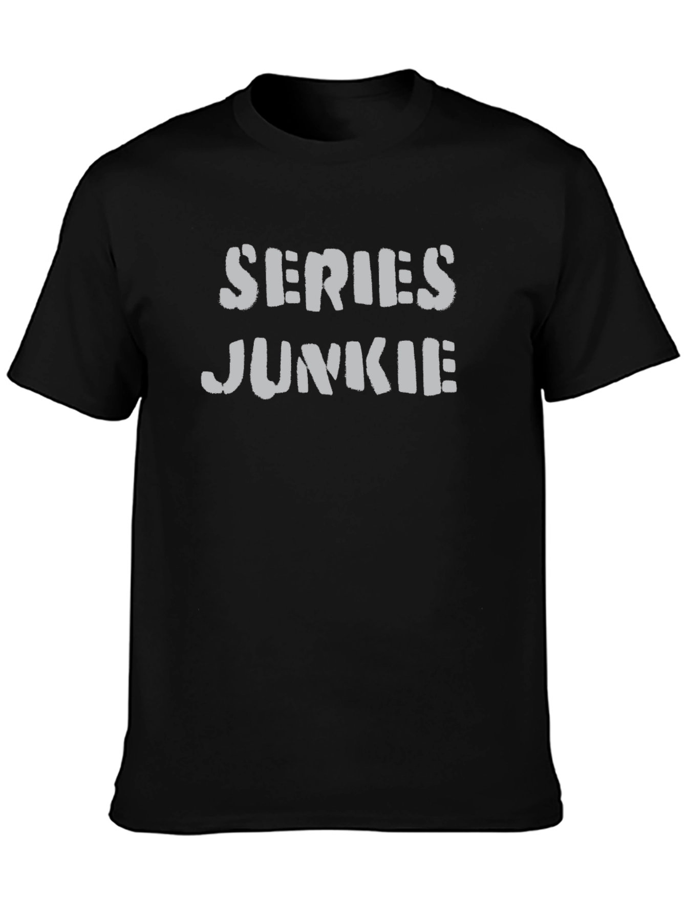 Series Junkie Black Graphic T-Shirt
