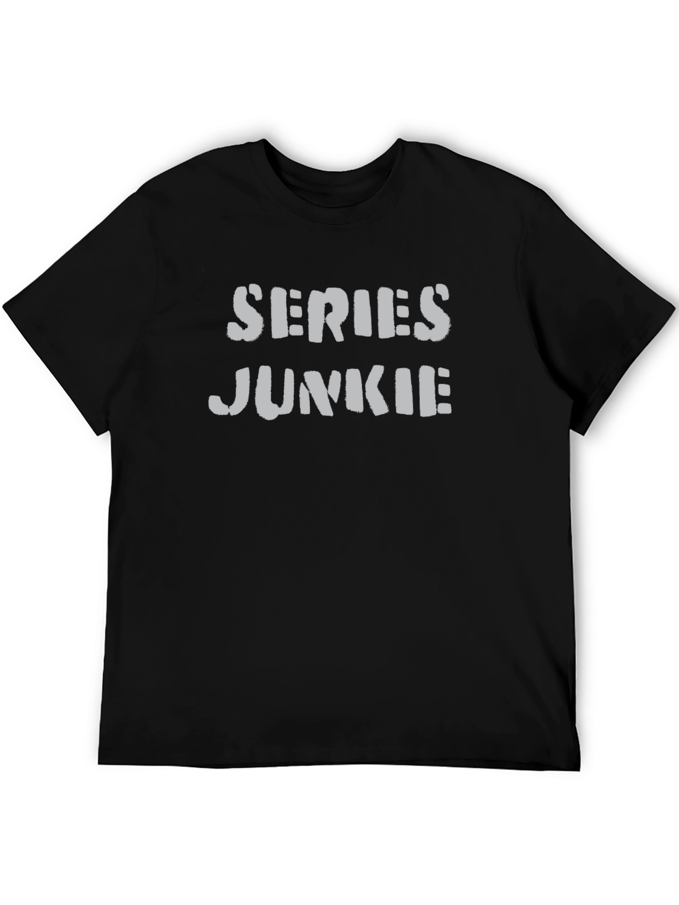 Series Junkie Black Graphic T-Shirt