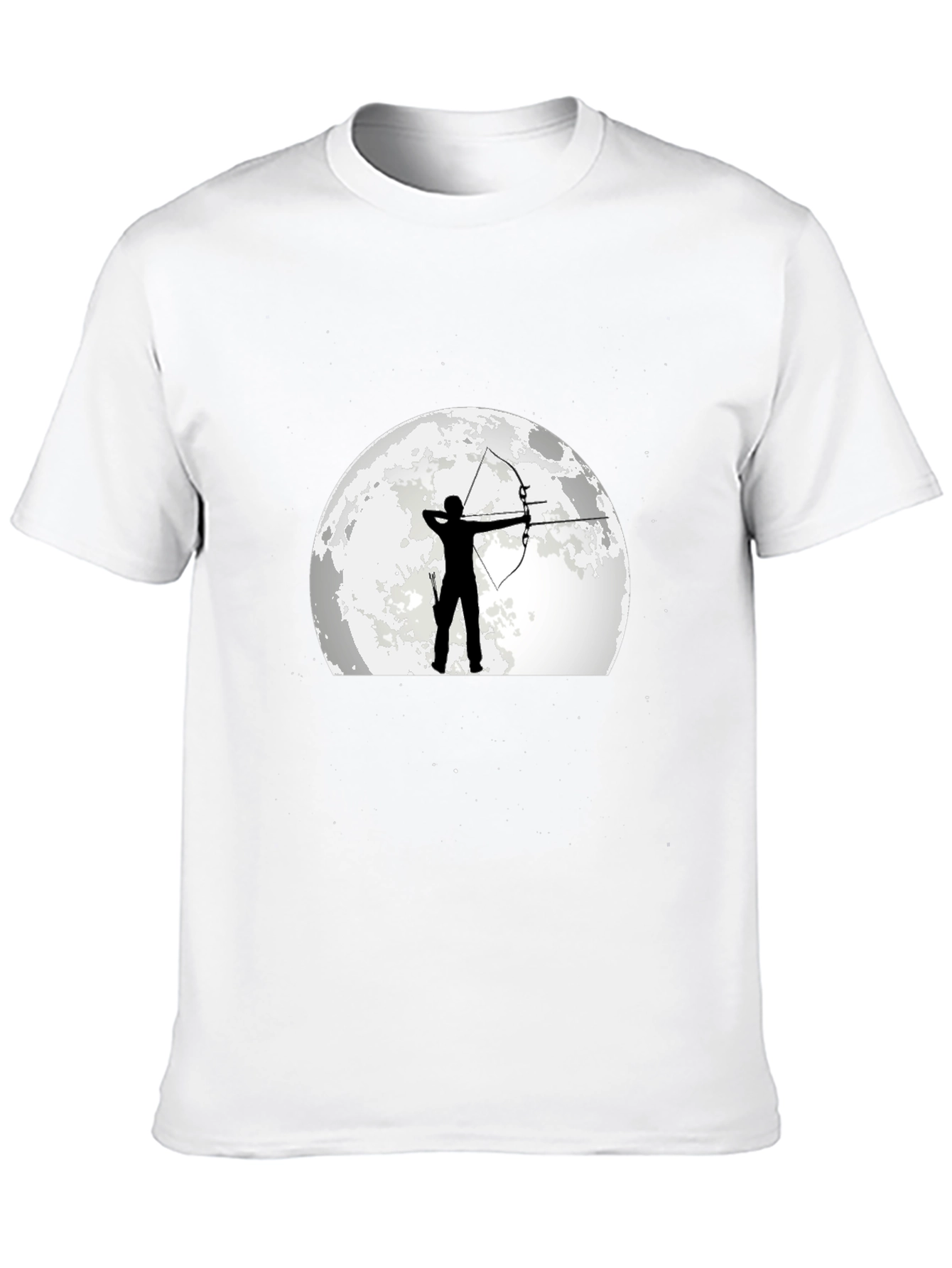 Archer Moon Graphic T-Shirt - Black Cotton Tee