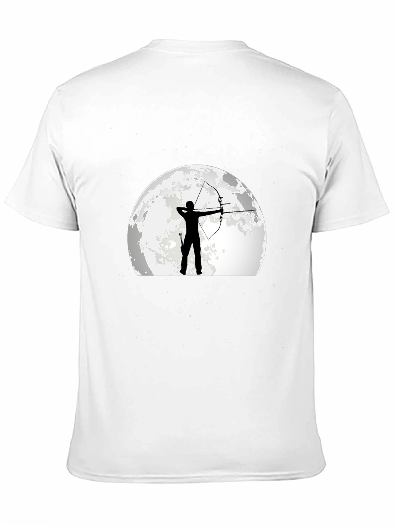 Archer Moon Graphic T-Shirt - Black Cotton Tee