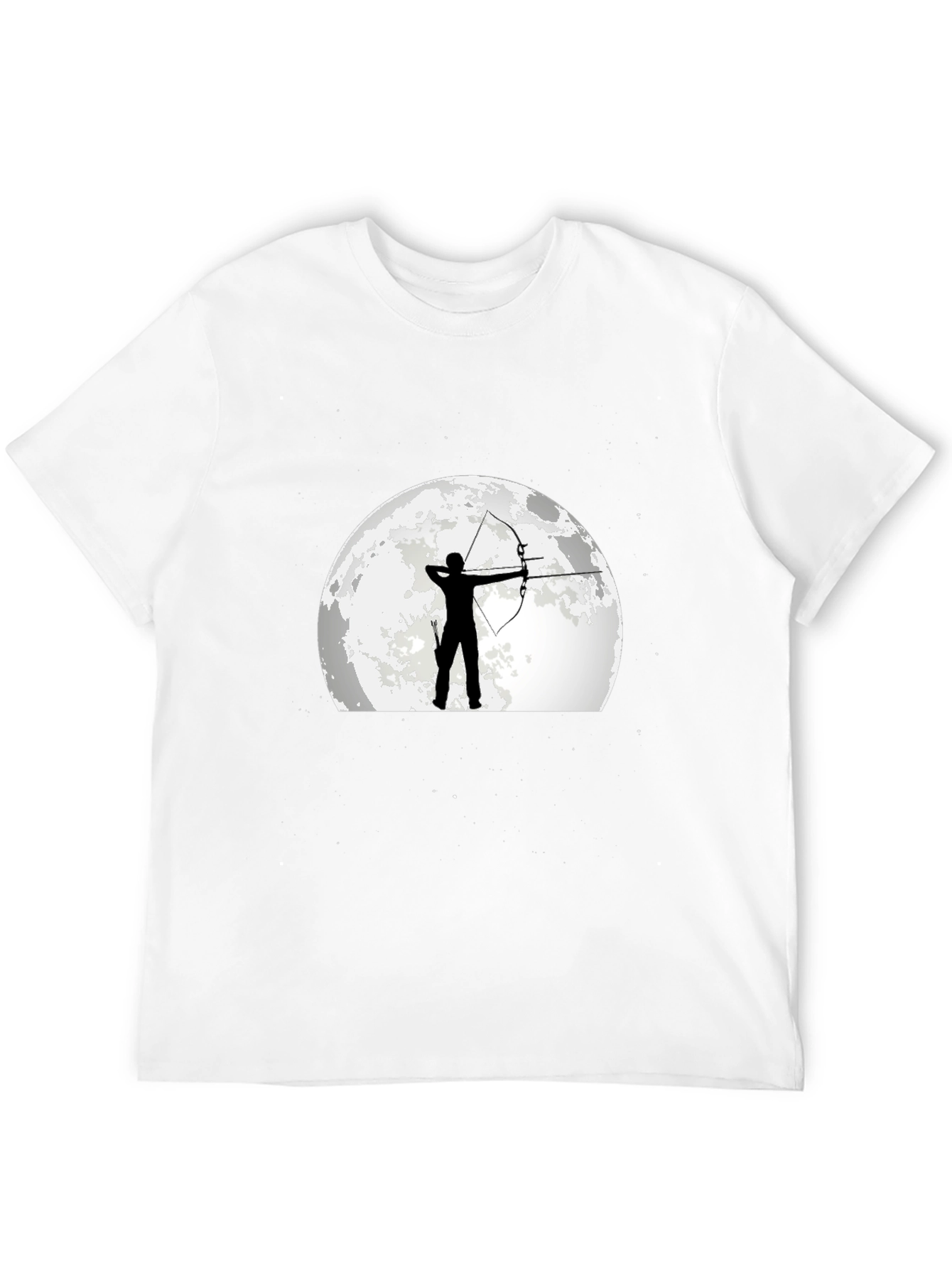 Archer Moon Graphic T-Shirt - Black Cotton Tee