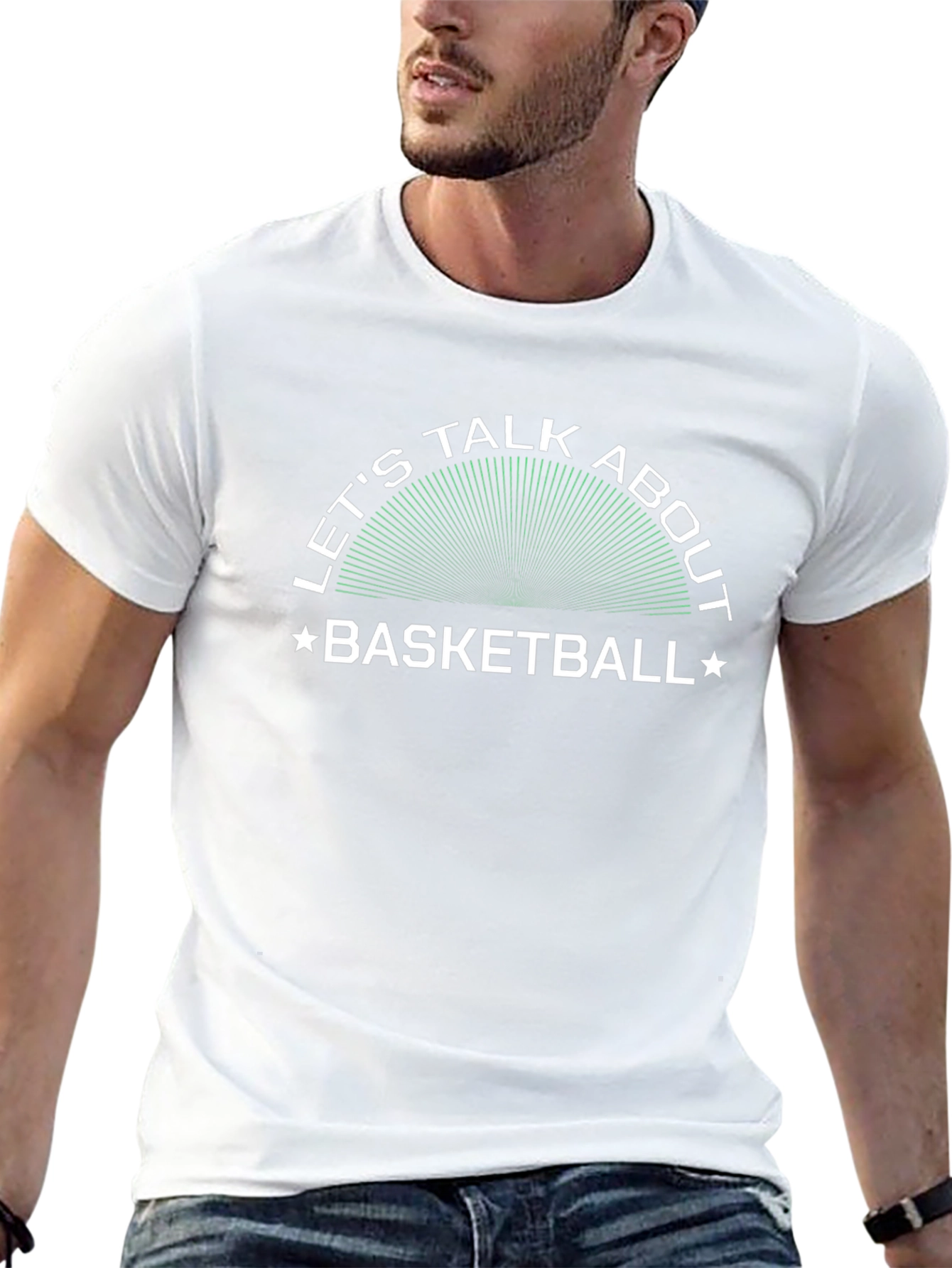 Basketball Talk Graphic Tee - Soft Cotton Blend