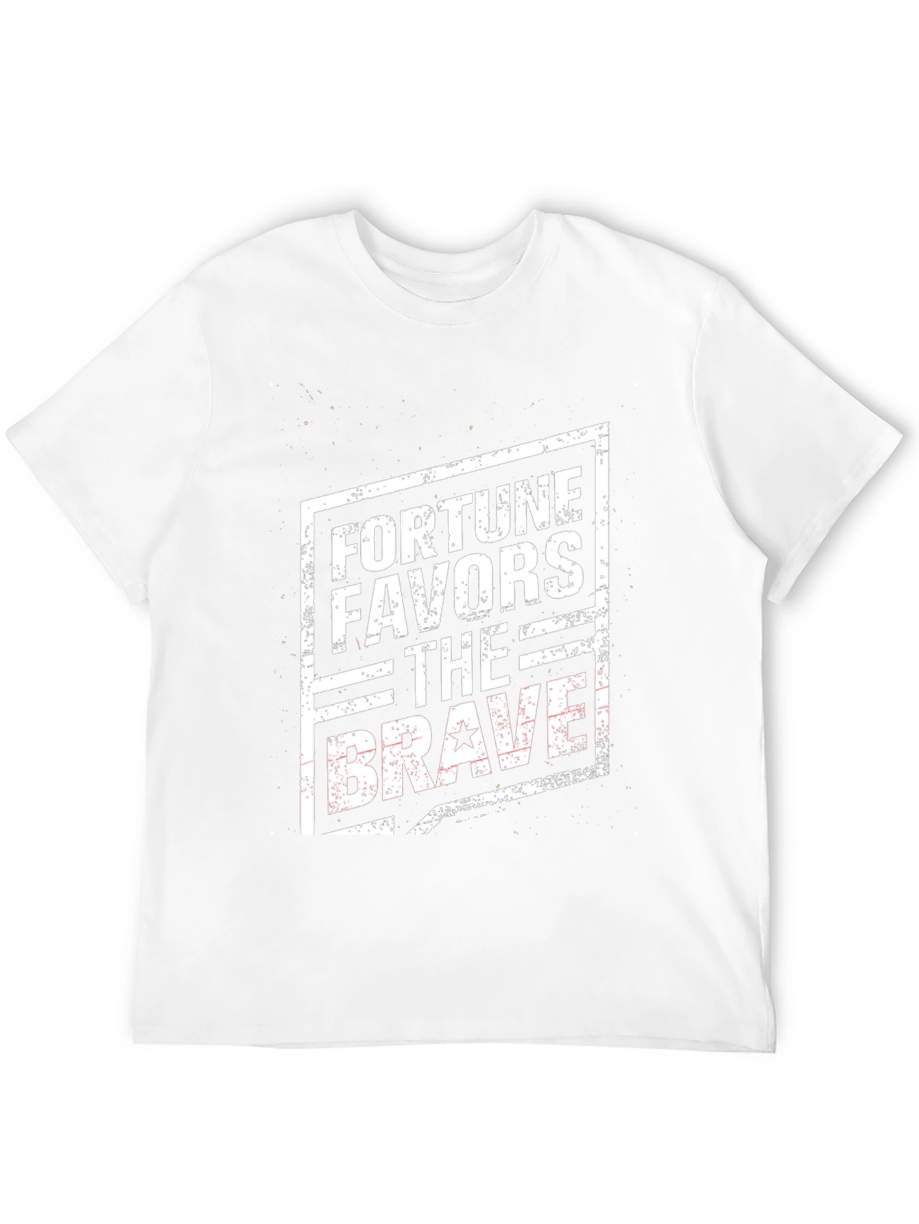Fortune Favors the Brave Black T-Shirt