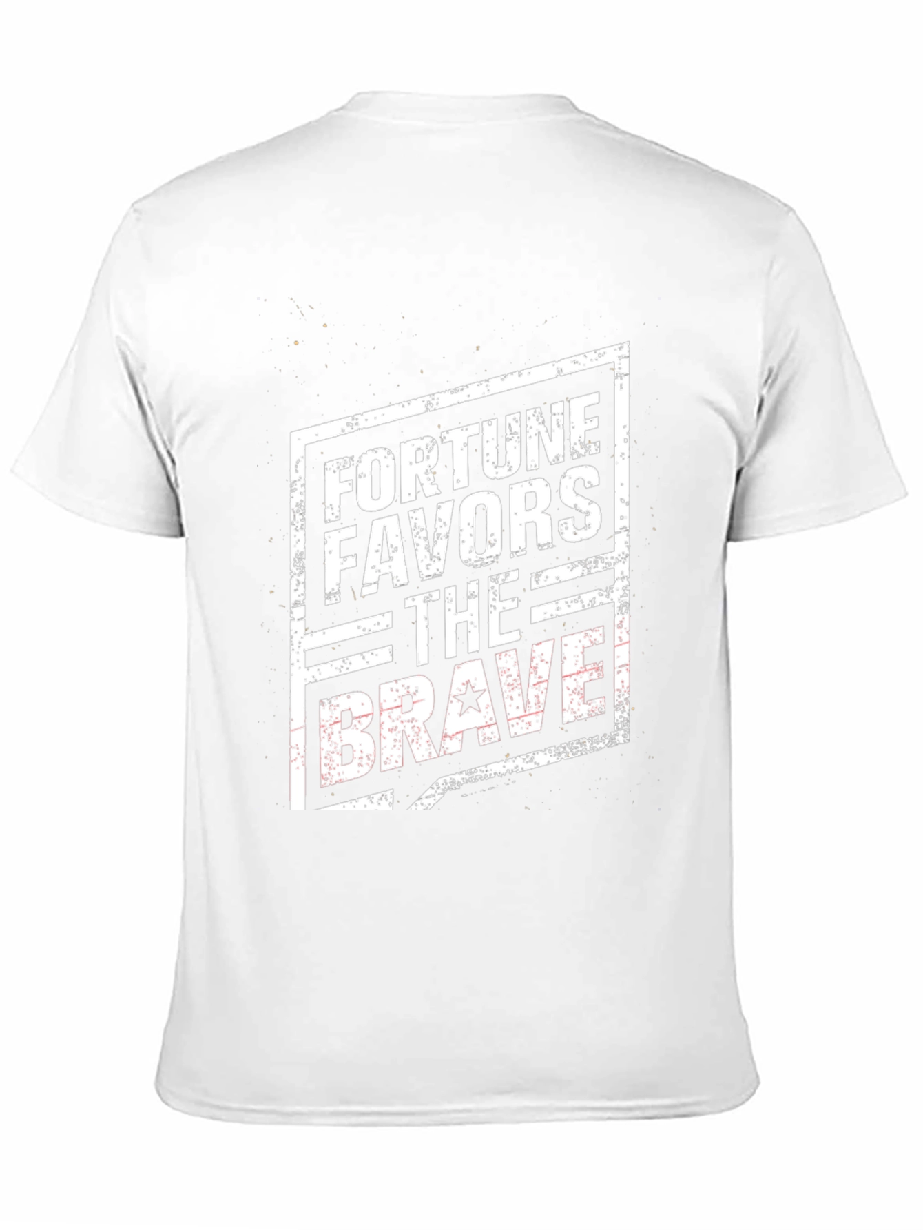 Fortune Favors the Brave Black T-Shirt