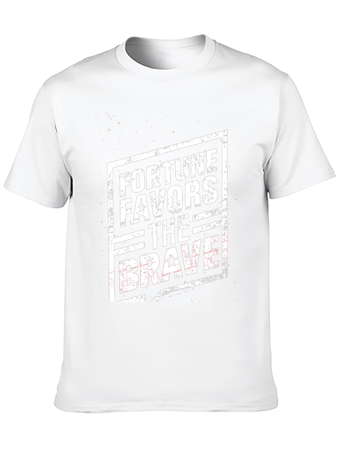 Fortune Favors the Brave Black T-Shirt
