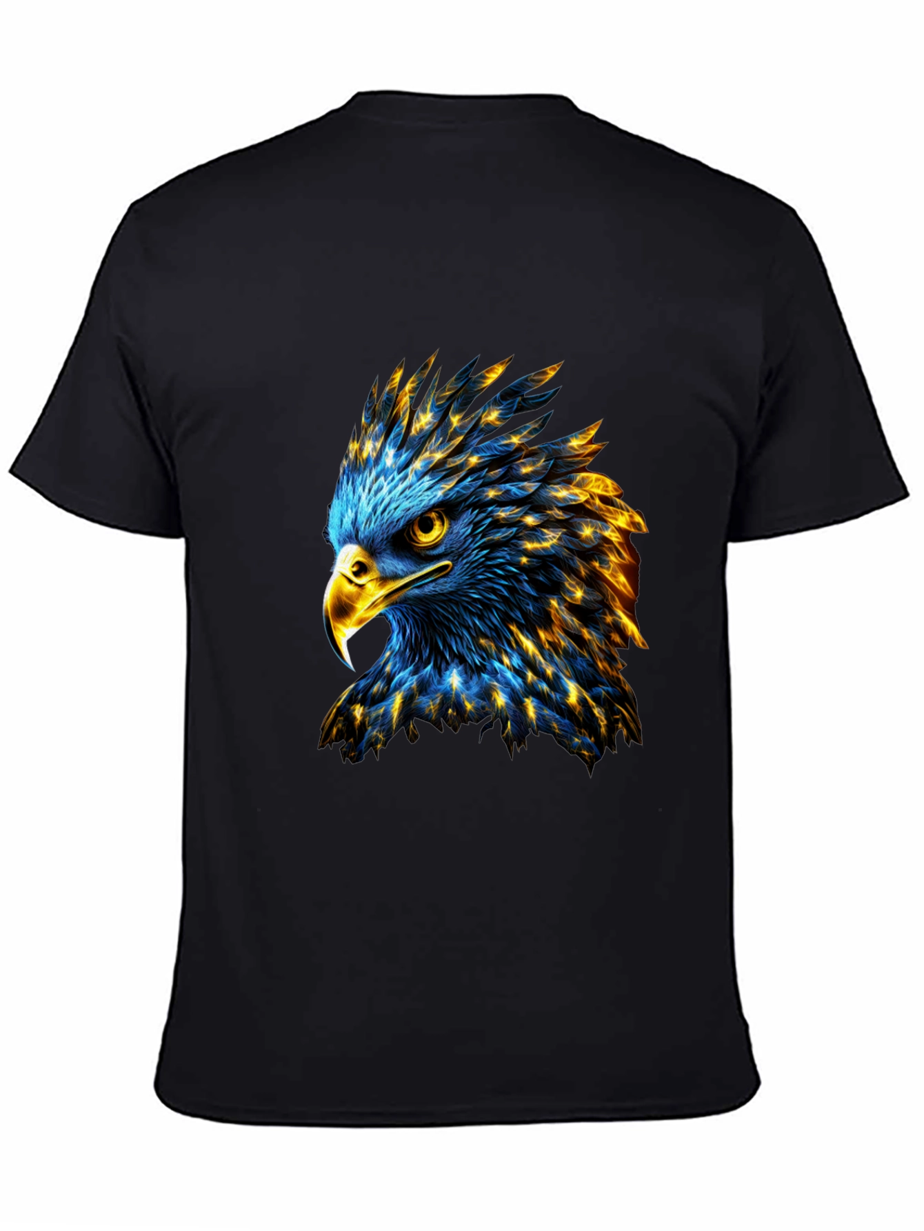 Bold Eagle Graphic Print Black T-Shirt