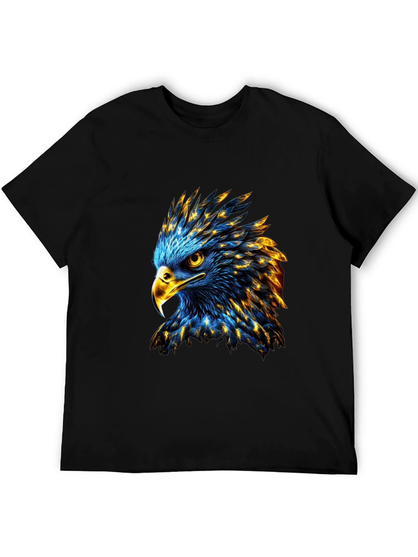 Bold Eagle Graphic Print Black T-Shirt