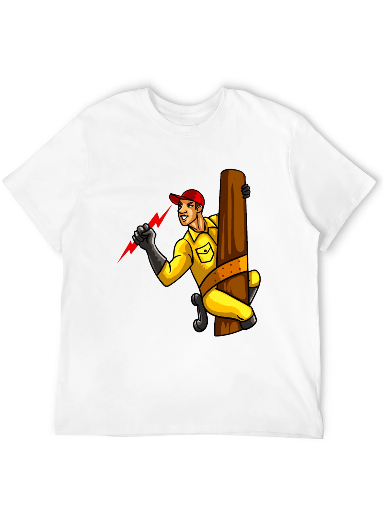 Electrician Cartoon Graphic Tee