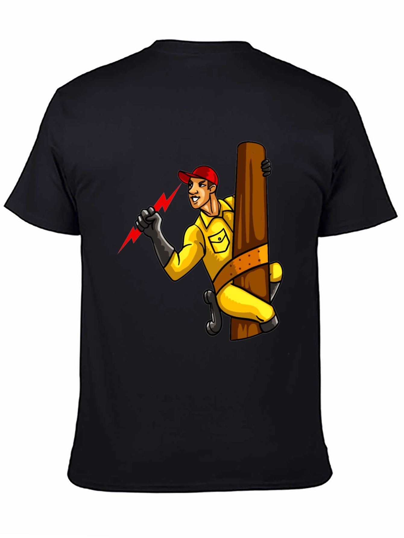 Electrician Cartoon Graphic Tee
