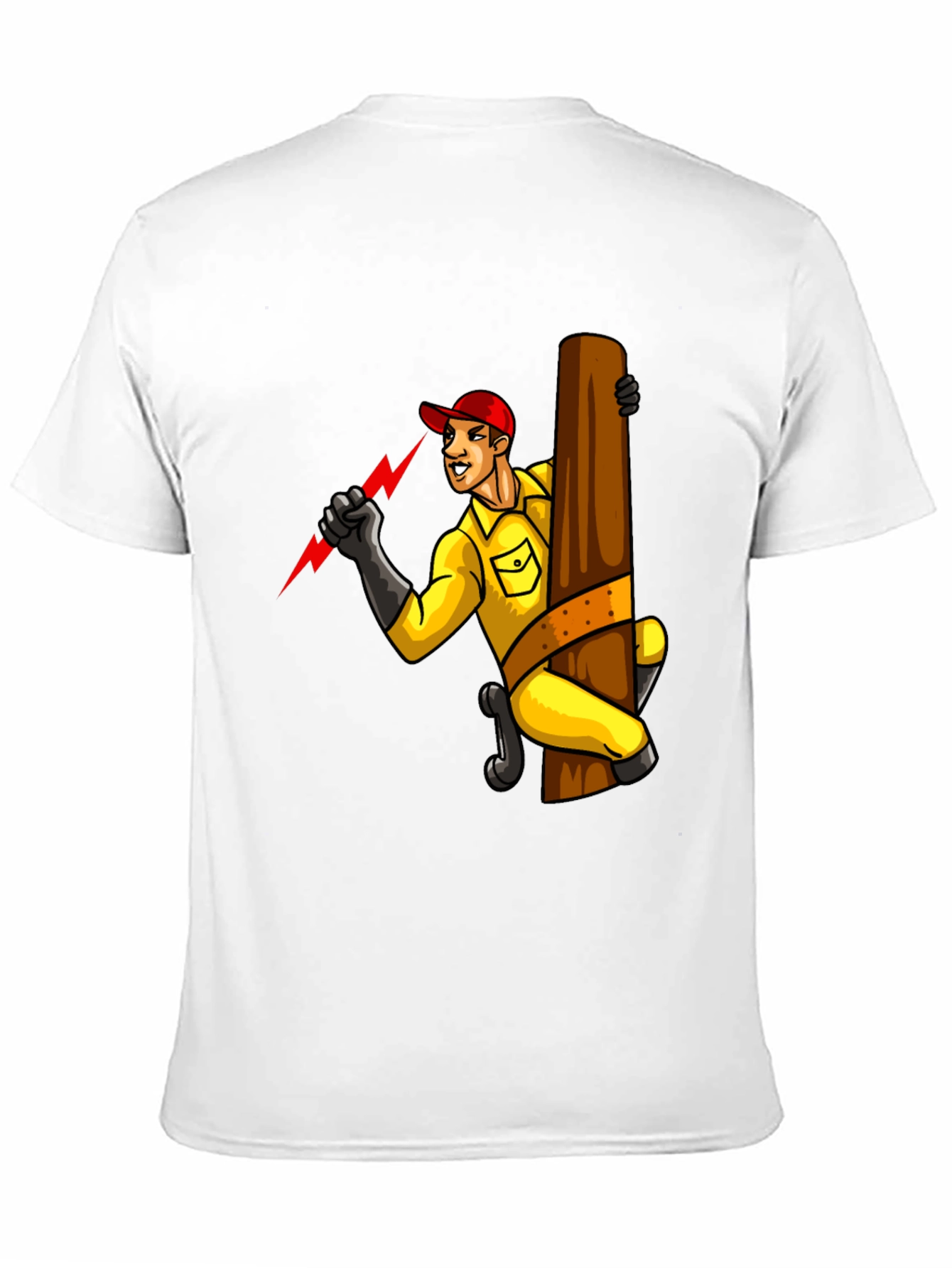 Electrician Cartoon Graphic Tee