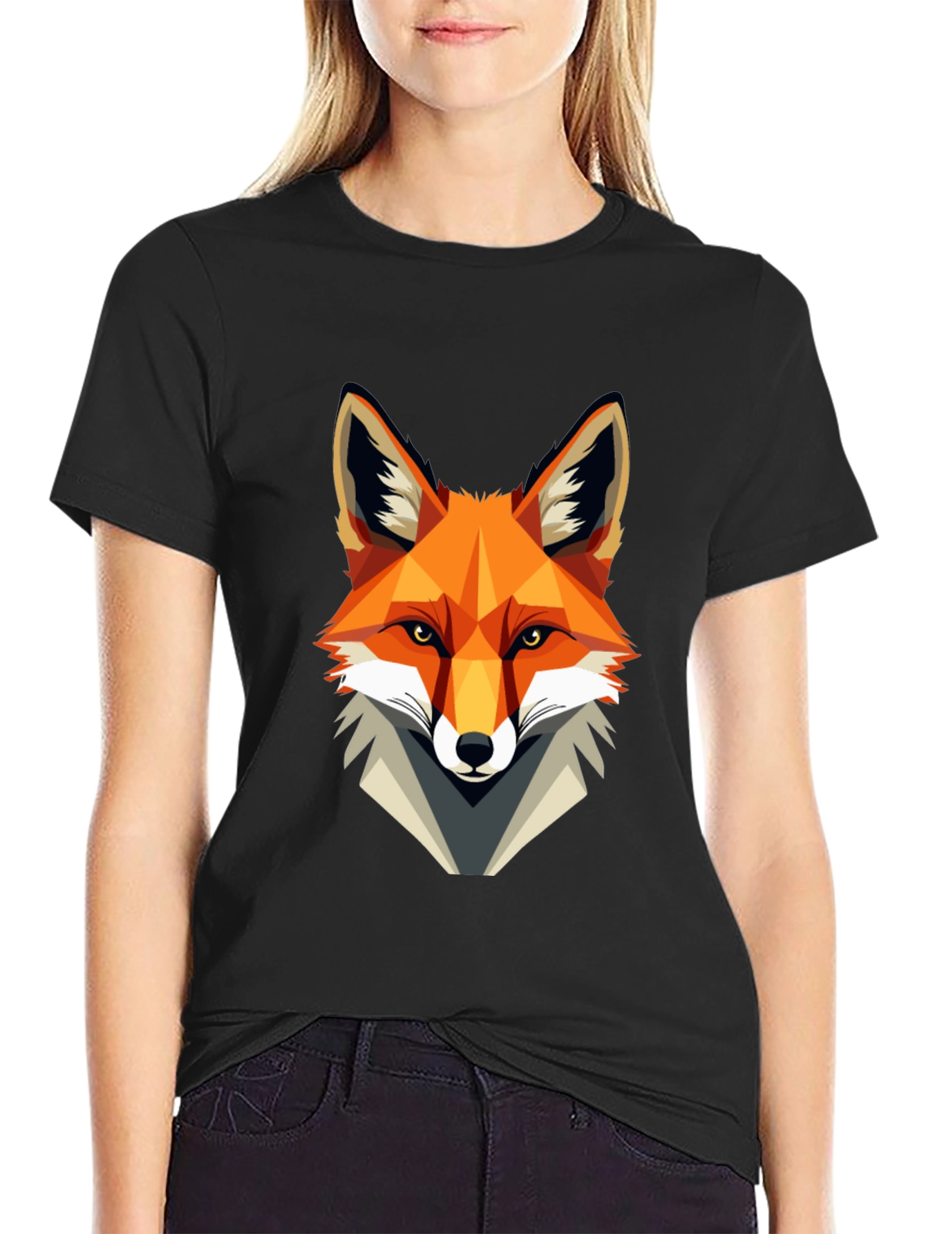 Fox Graphic Tee - Stylish Animal Print T-Shirt