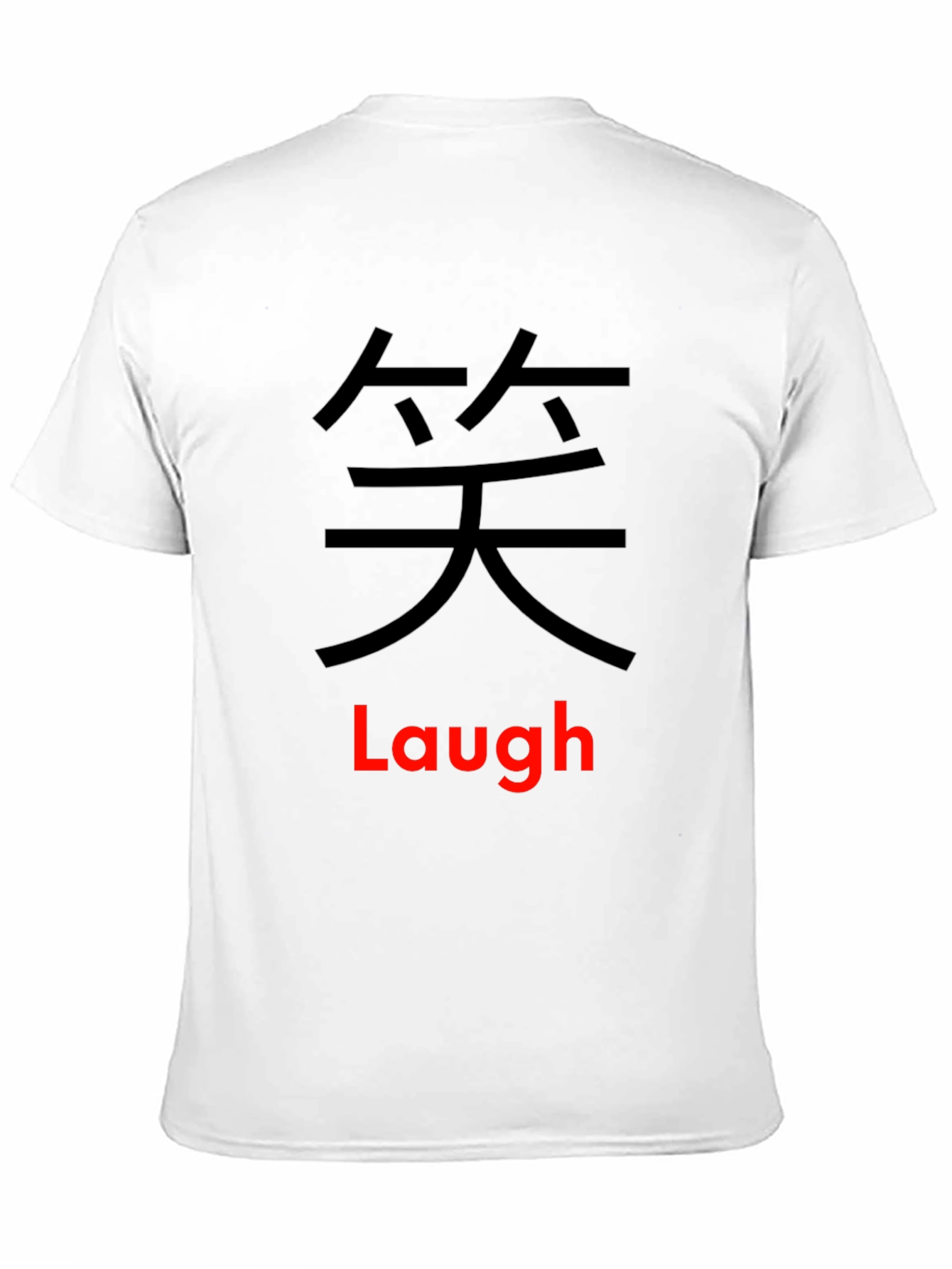 Laugh Graphic Tee - Black Cotton Comfort