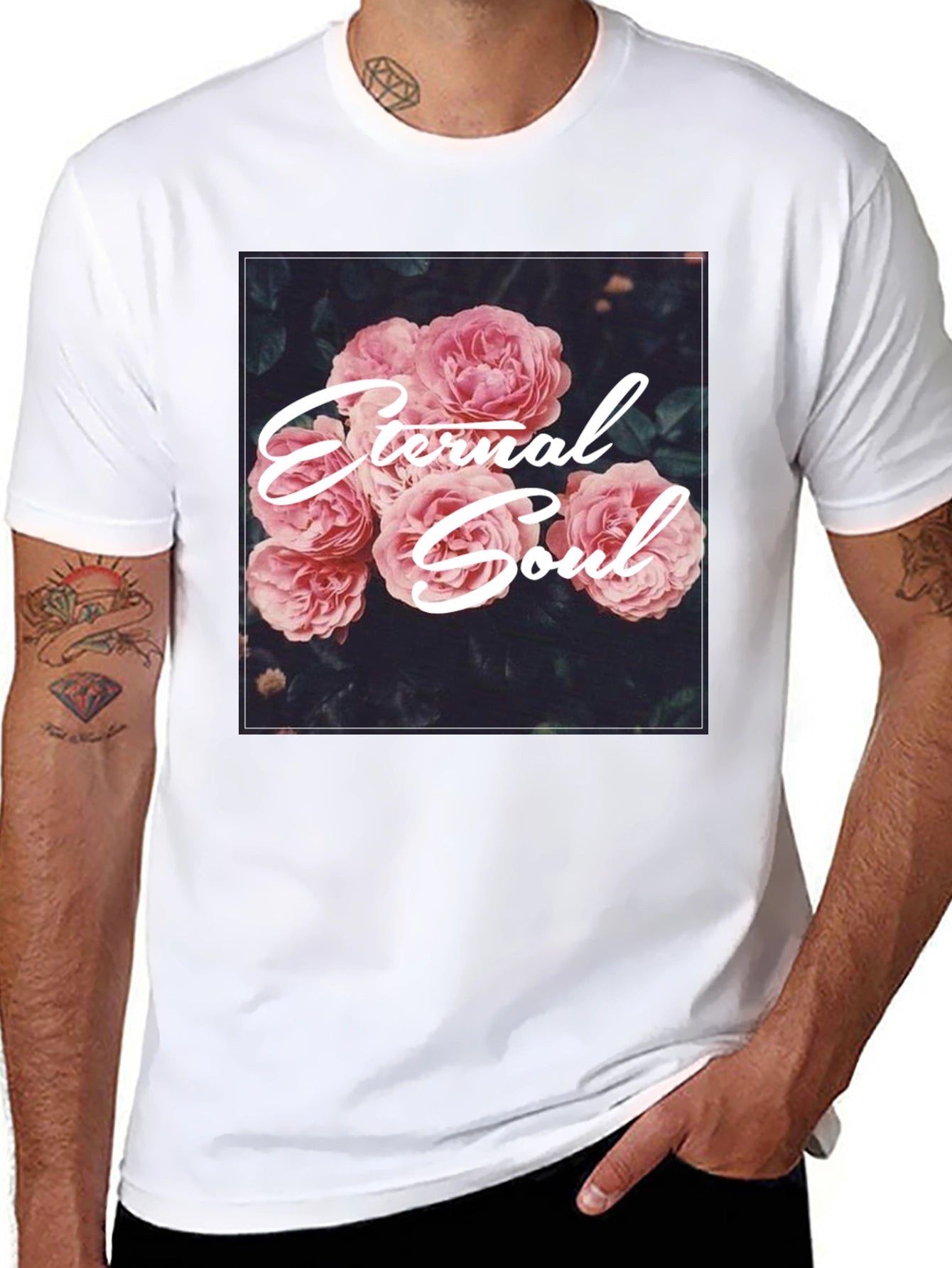 Eternal Soul Floral Graphic T-Shirt