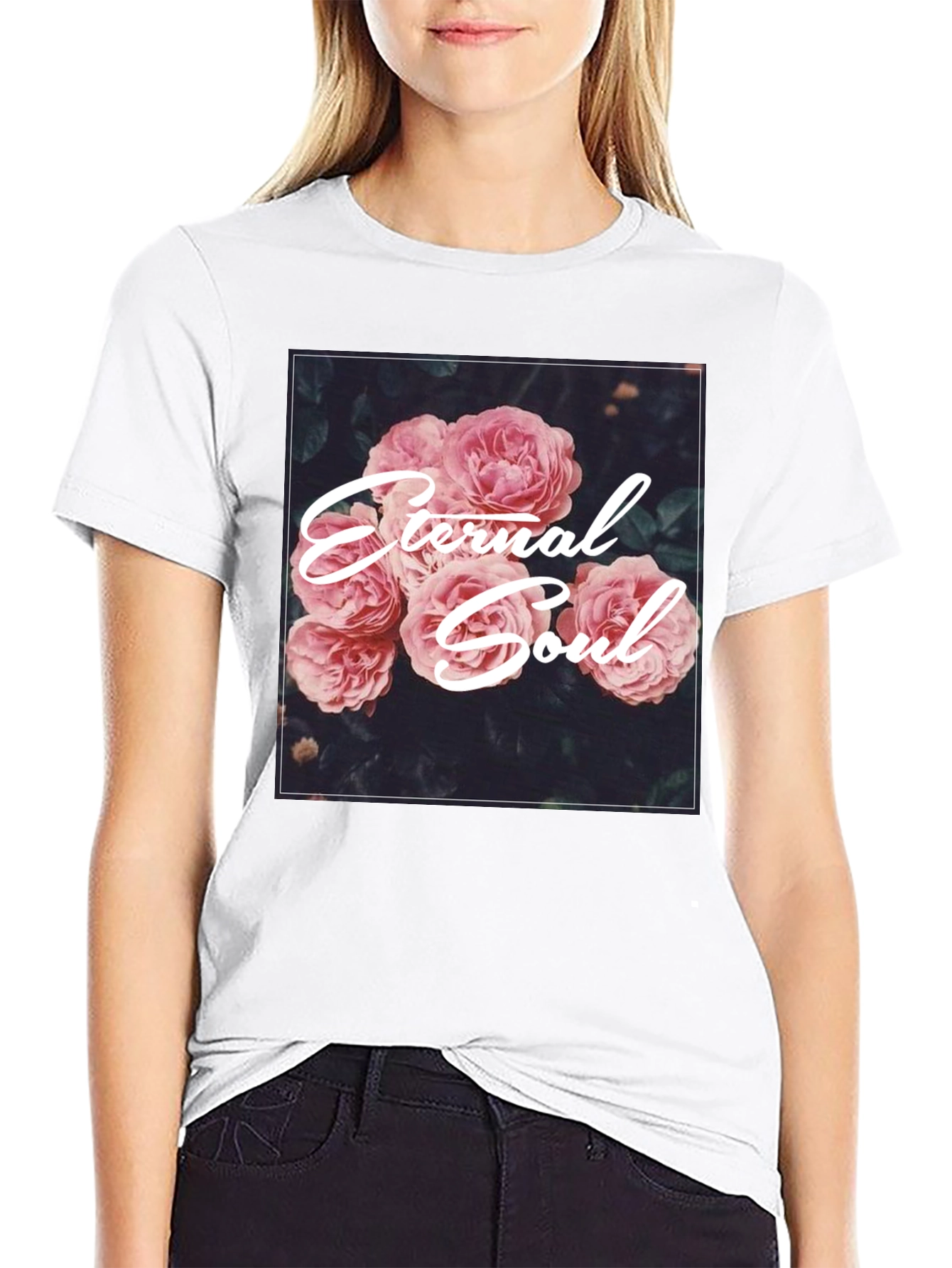 Eternal Soul Floral Graphic T-Shirt