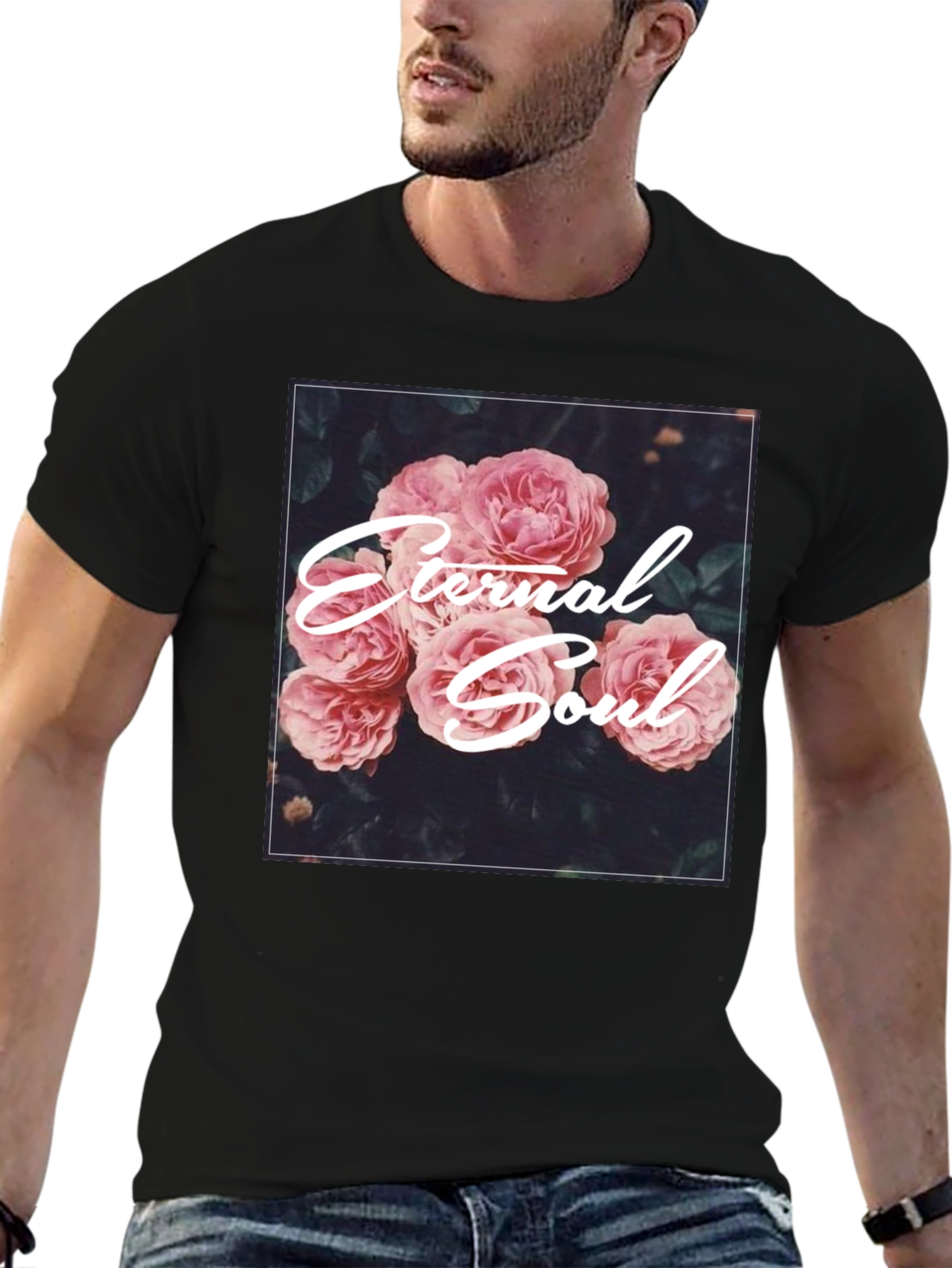 Eternal Soul Floral Graphic T-Shirt