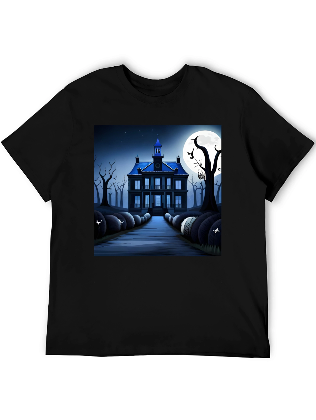 Haunted House T-Shirt - Spooky Halloween Design
