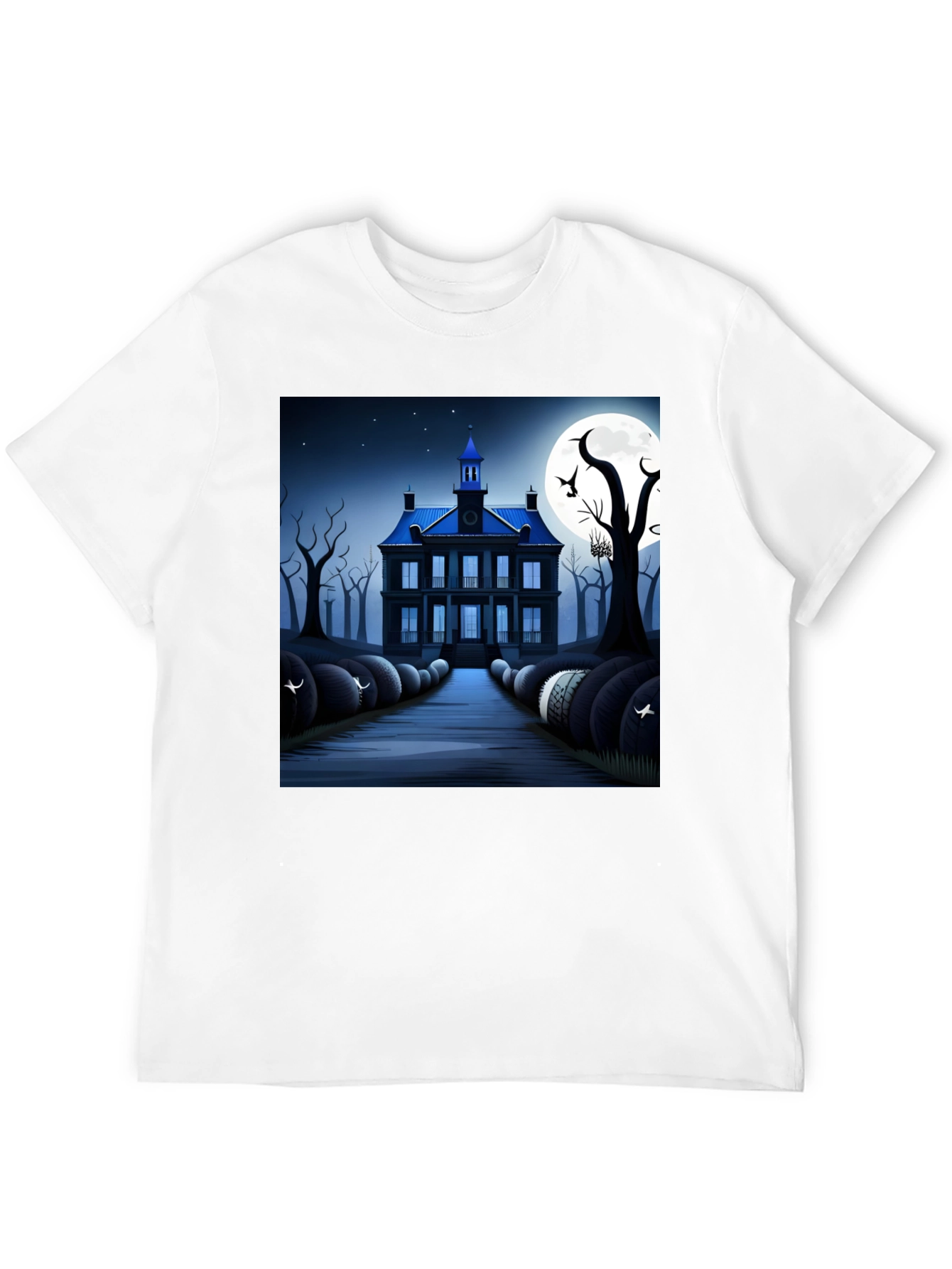 Haunted House T-Shirt - Spooky Halloween Design