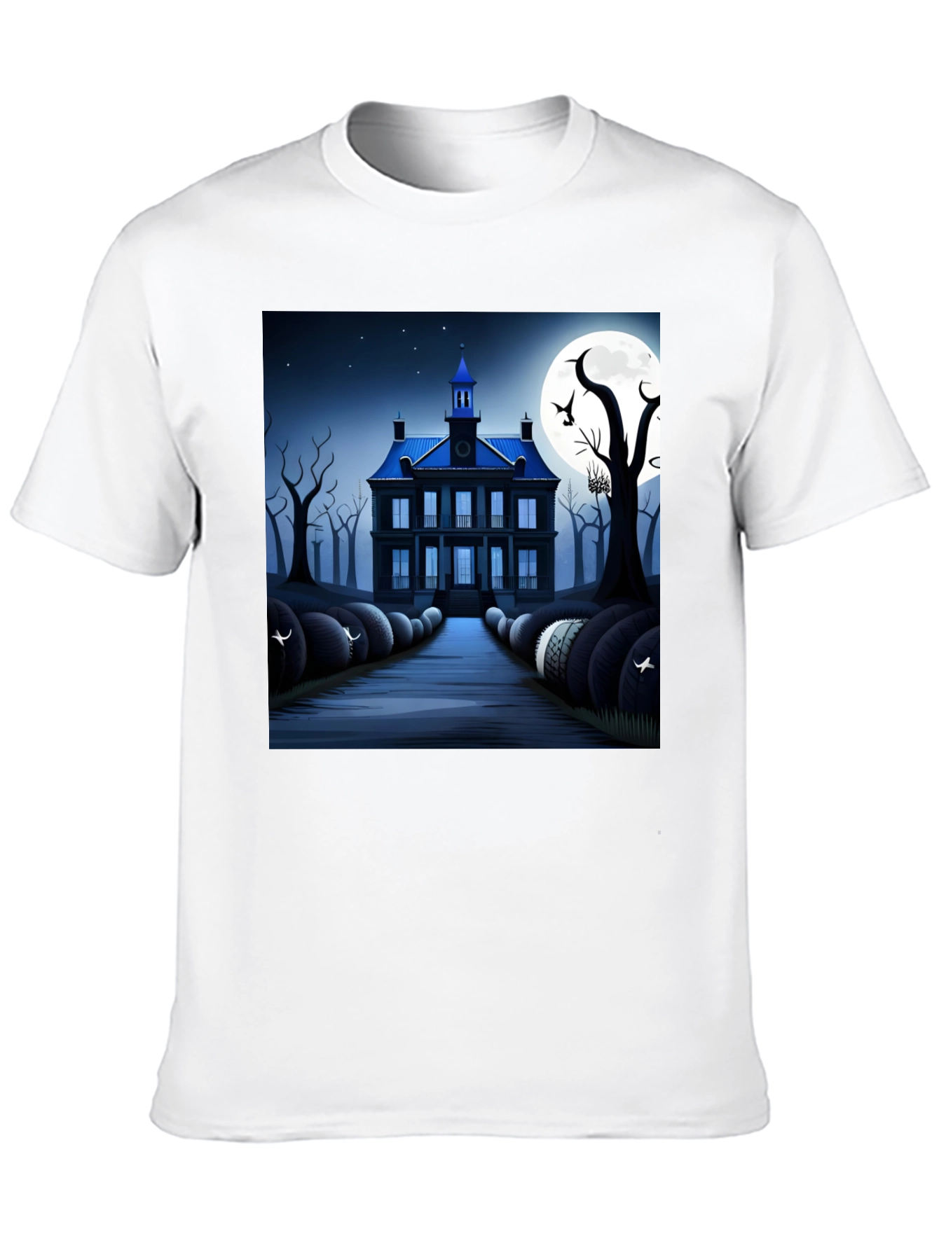 Haunted House T-Shirt - Spooky Halloween Design