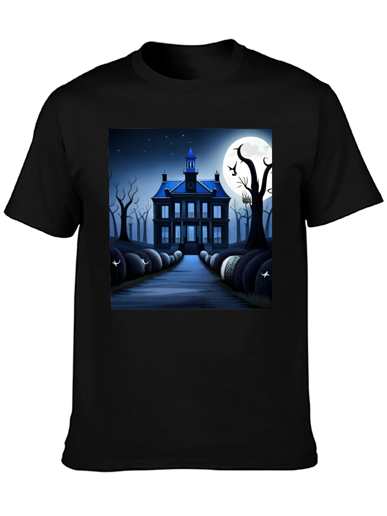 Haunted House T-Shirt - Spooky Halloween Design