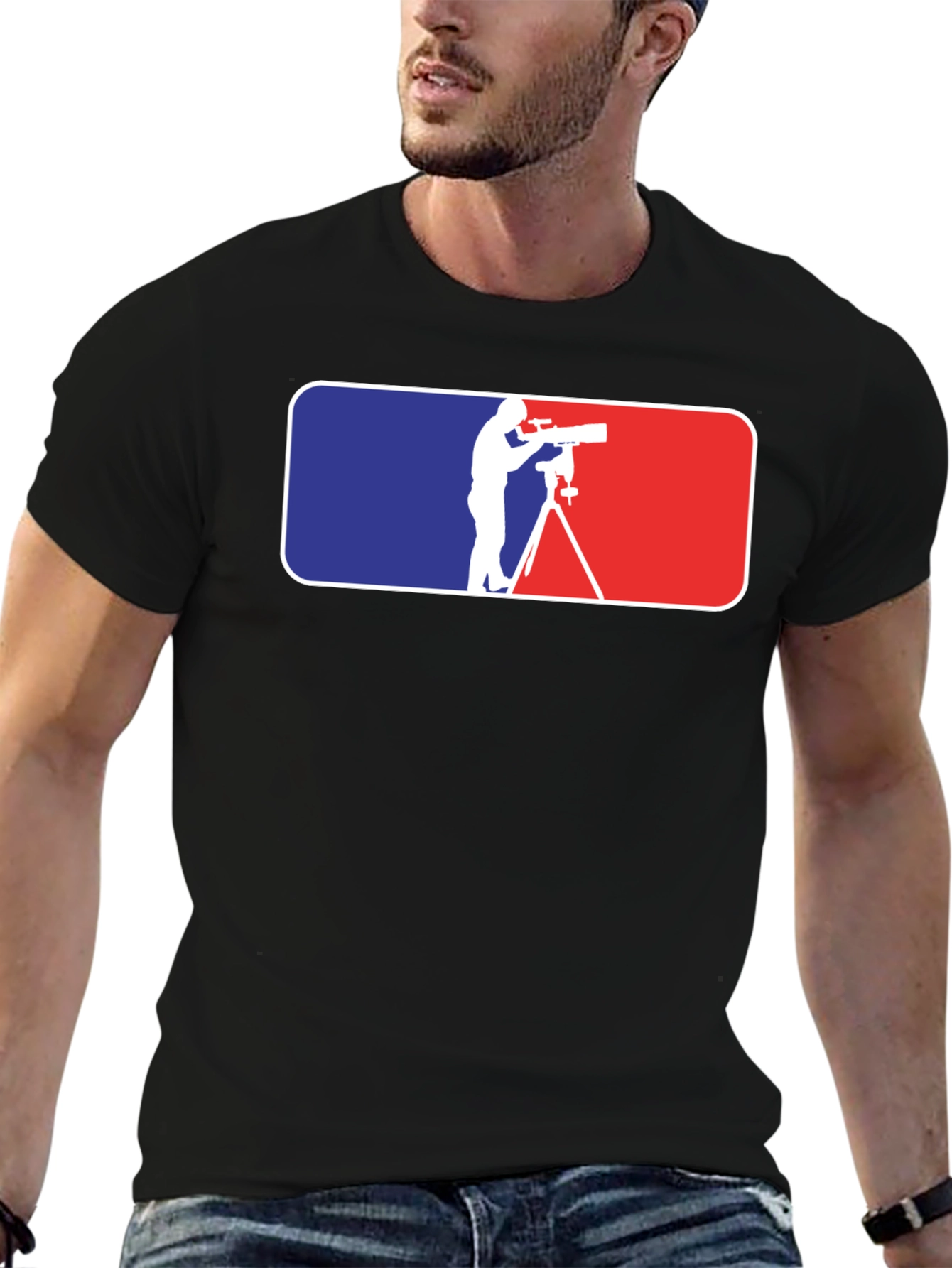 Astronomer T-Shirt: Stars & Telescopes