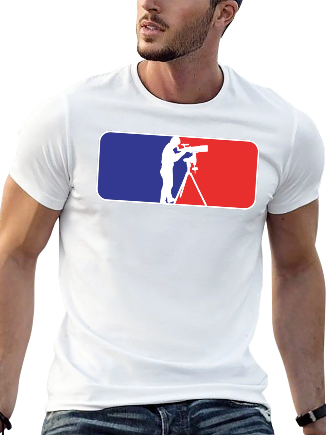 Astronomer T-Shirt: Stars & Telescopes