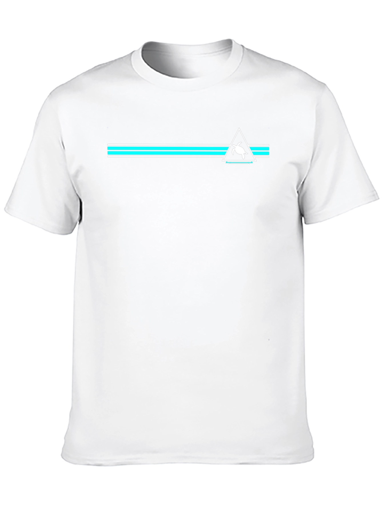 Turtle Triangle Graphic Tee - Black