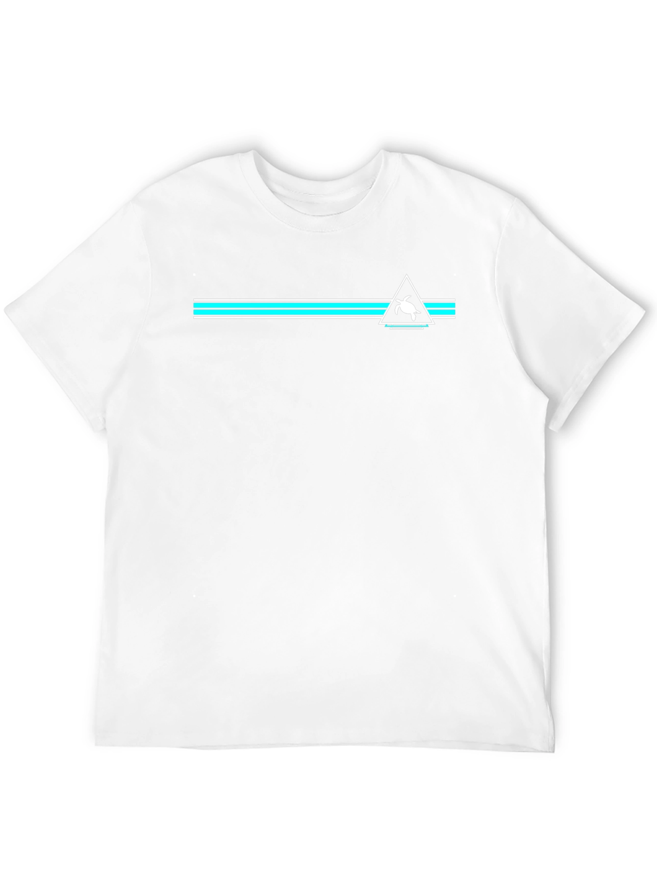 Turtle Triangle Graphic Tee - Black