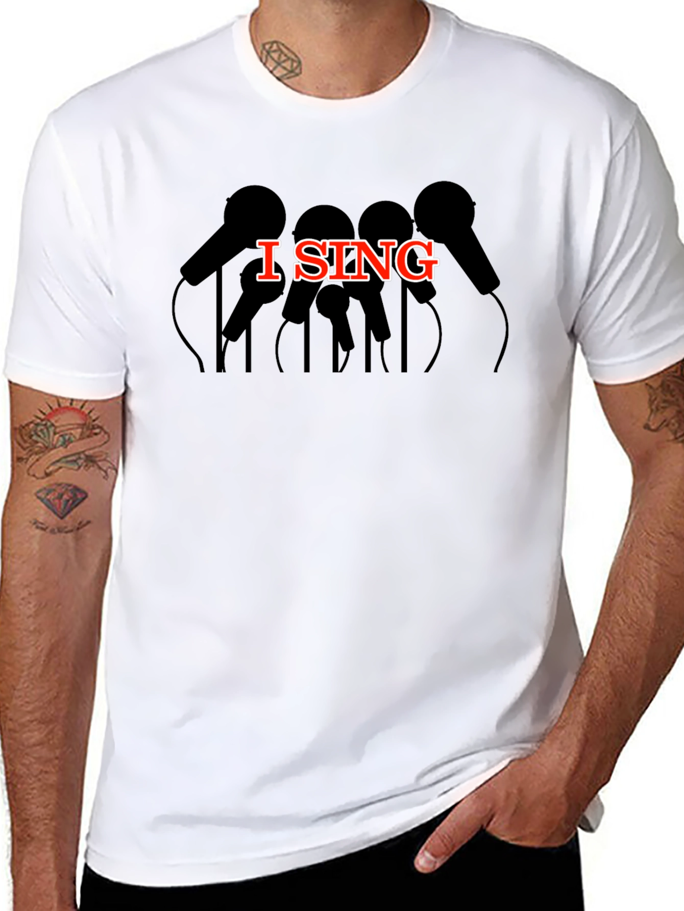 I Sing Graphic Tee - Music Lover Shirt