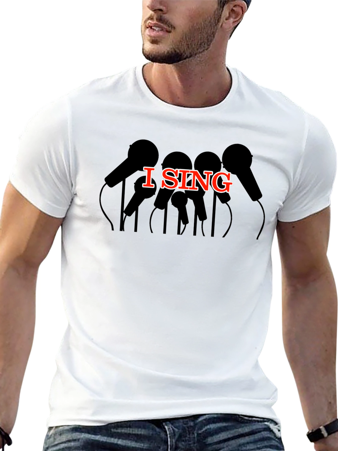 I Sing Graphic Tee - Music Lover Shirt