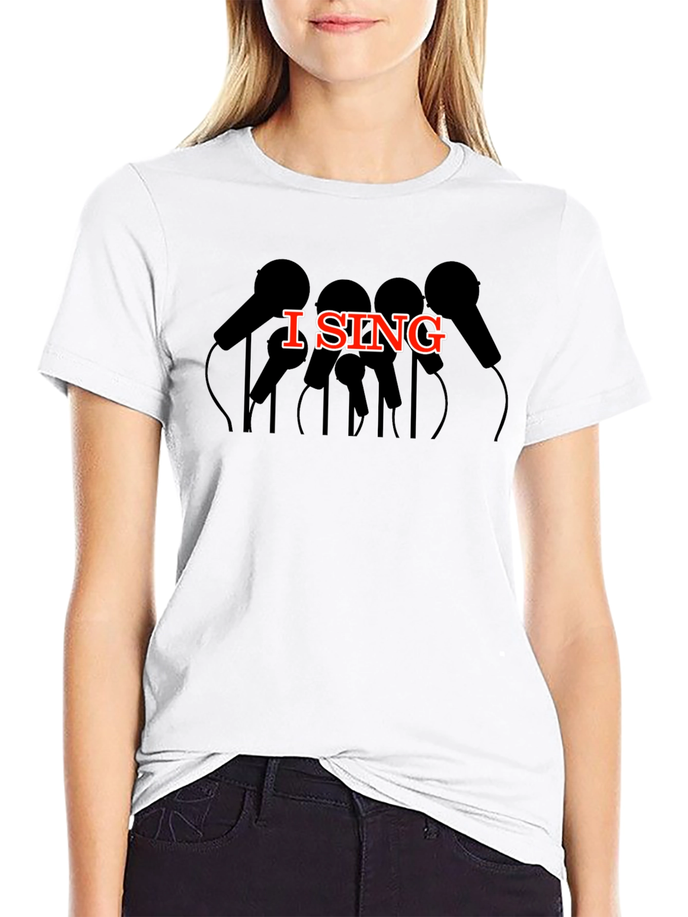 I Sing Graphic Tee - Music Lover Shirt