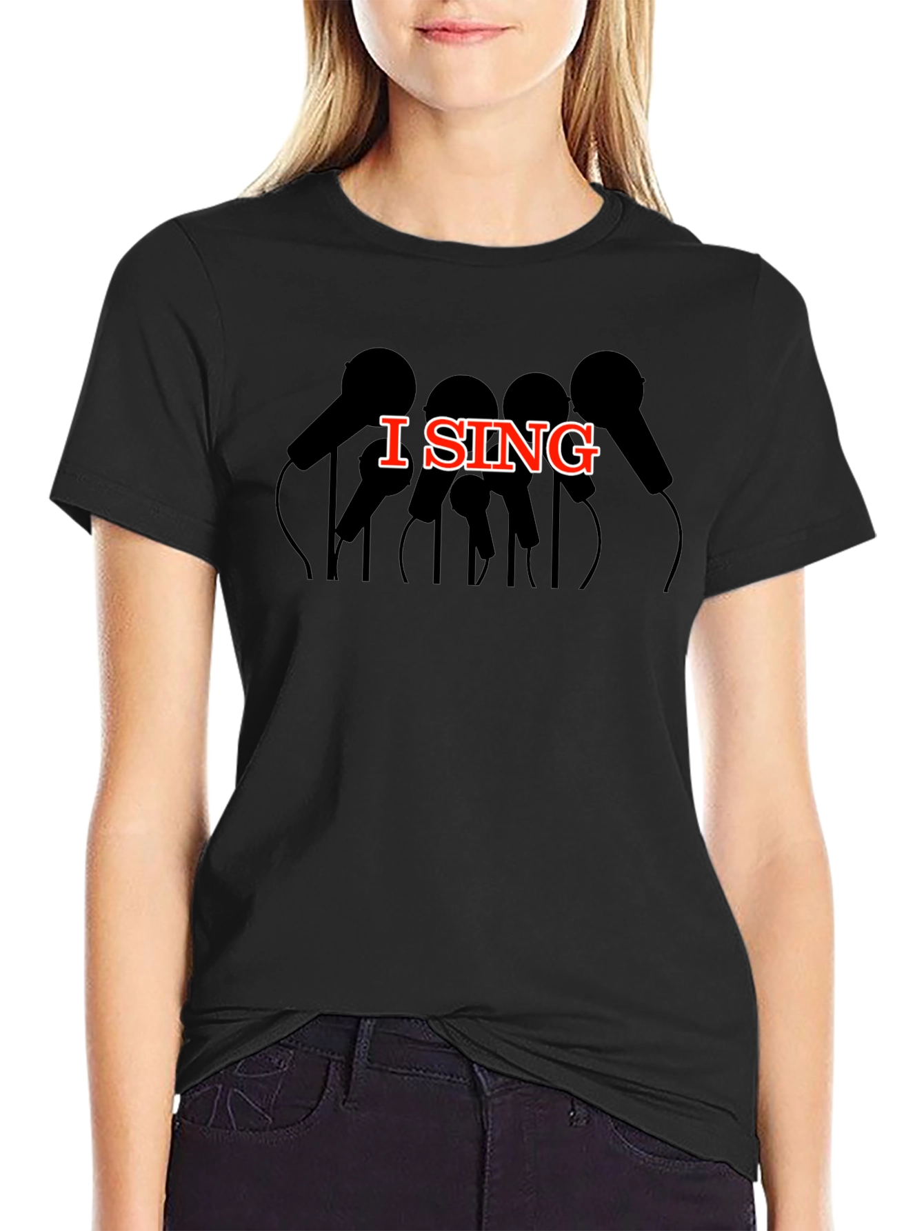 I Sing Graphic Tee - Music Lover Shirt