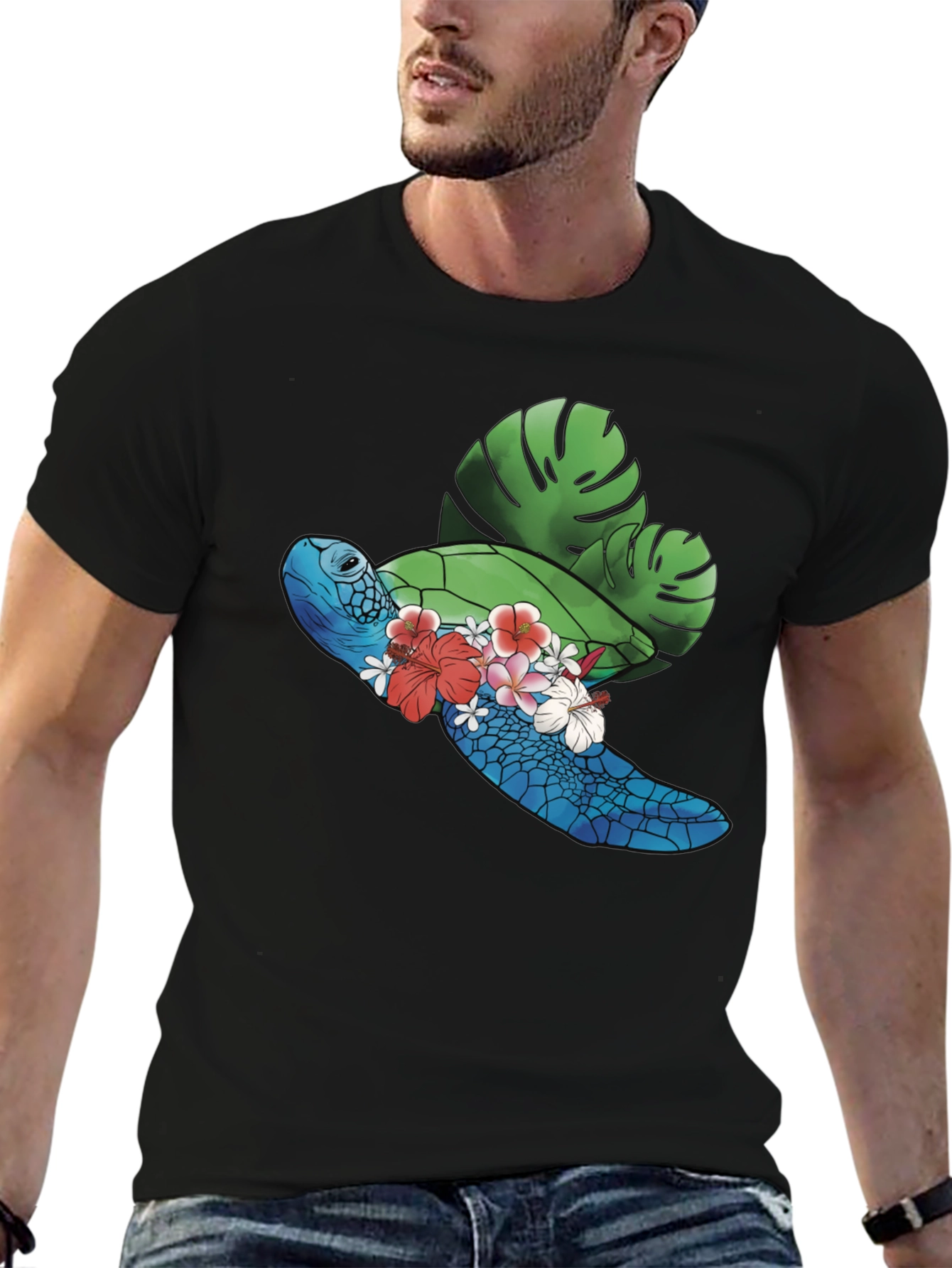 Tropical Turtle Graphic Tee