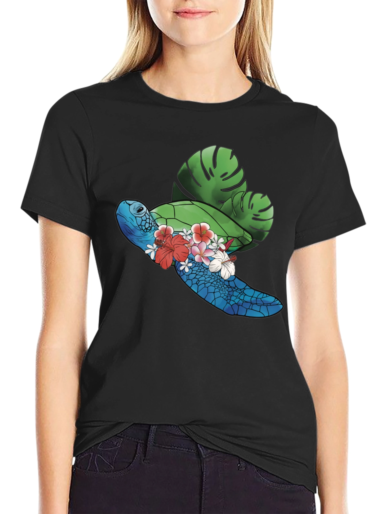 Tropical Turtle Graphic Tee