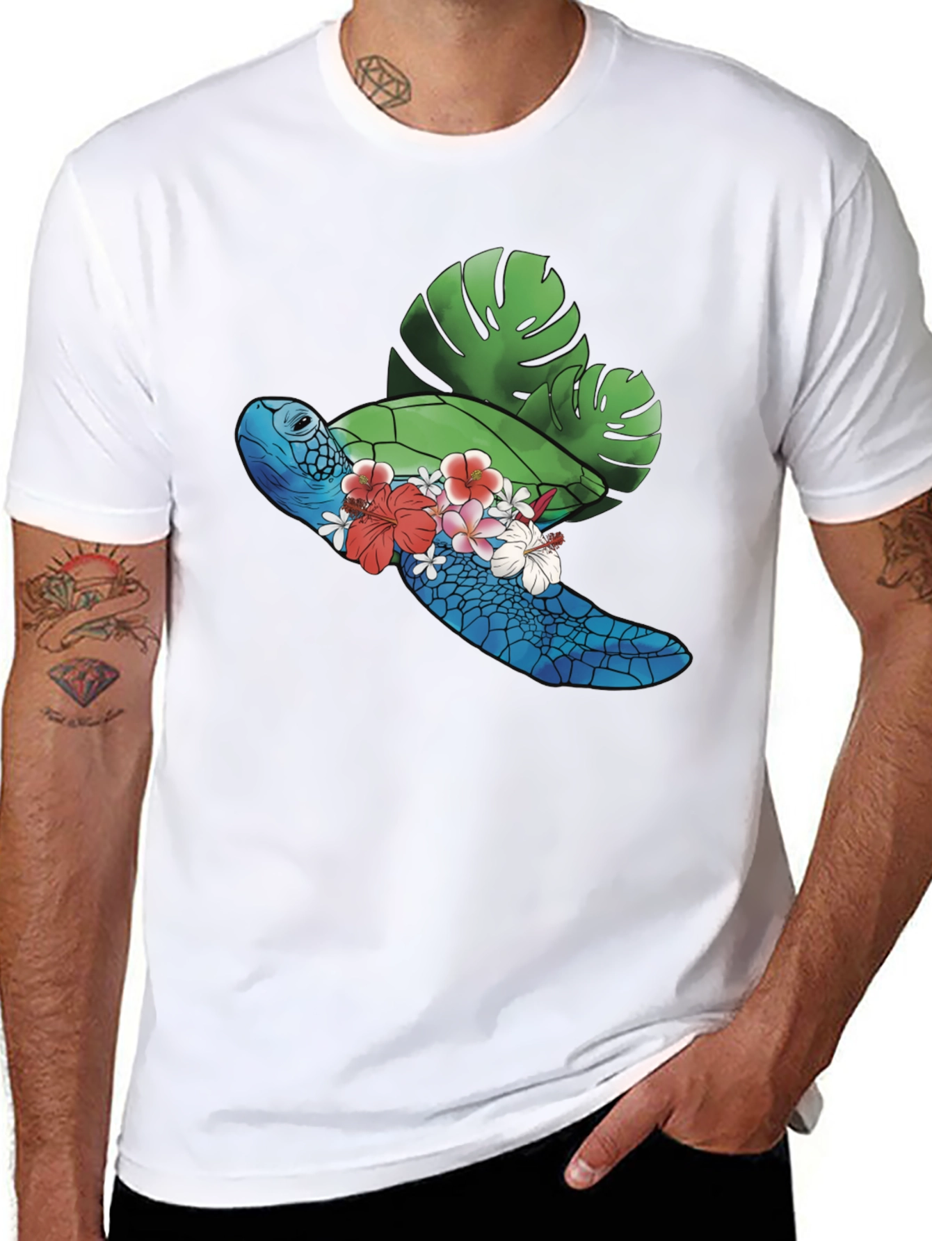 Tropical Turtle Graphic Tee