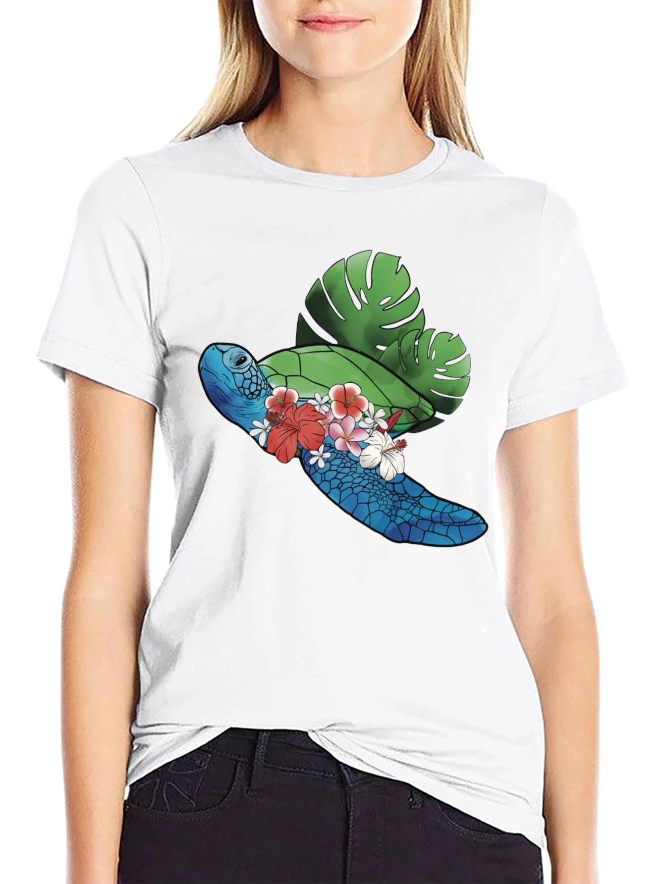 Tropical Turtle Graphic Tee