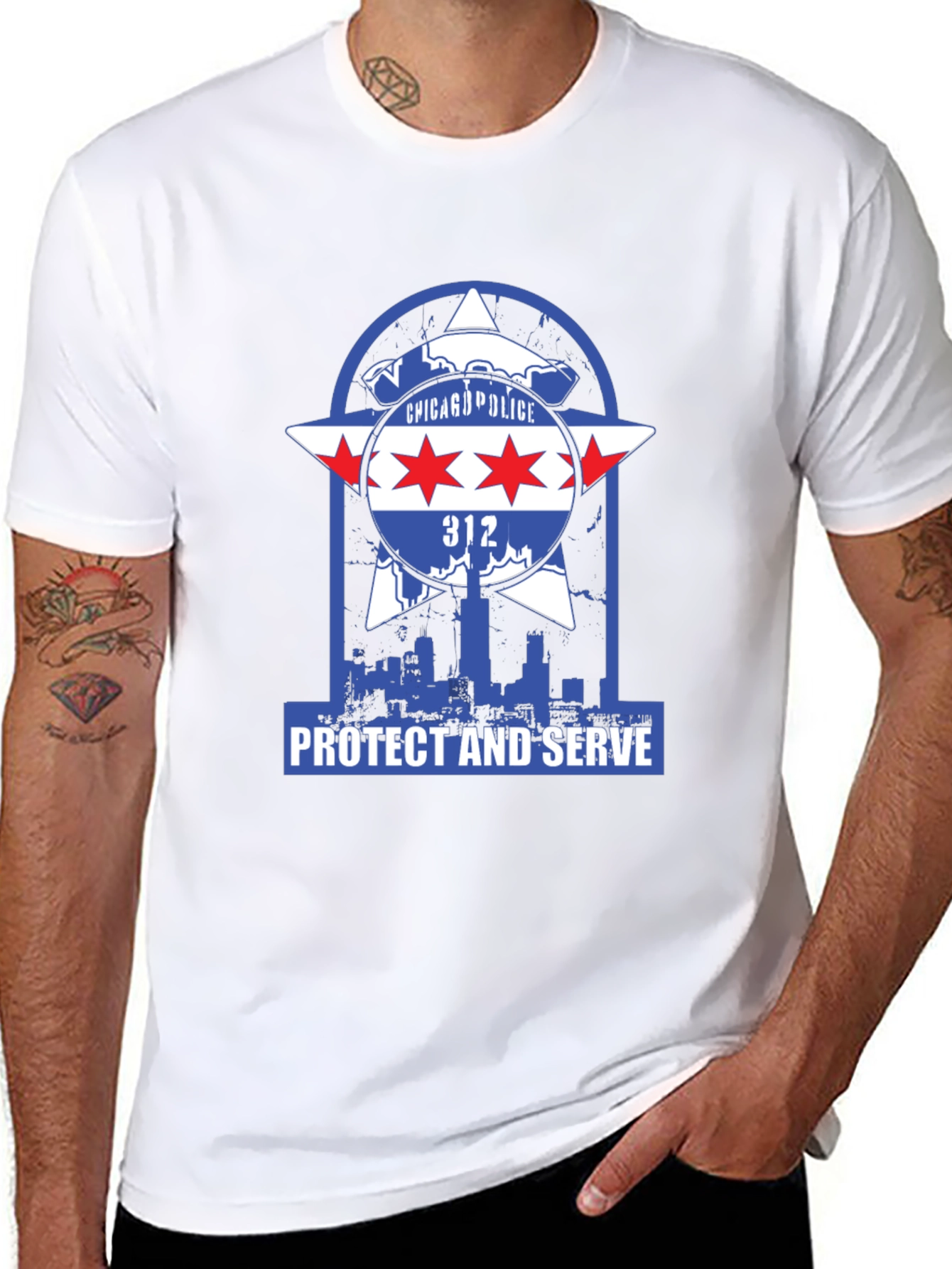 Chicago Police Protect and Serve T-Shirt