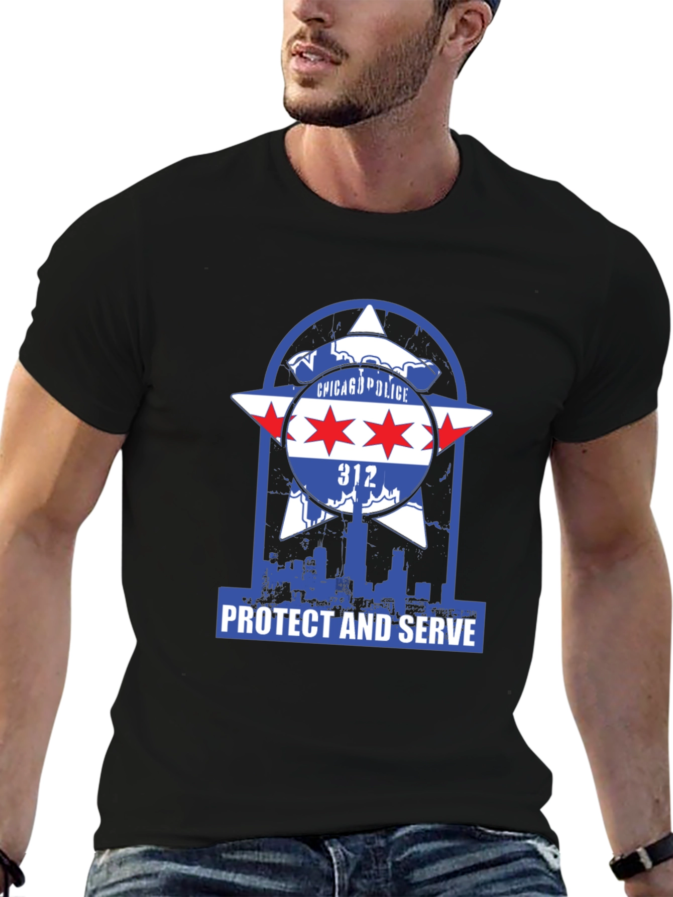 Chicago Police Protect and Serve T-Shirt